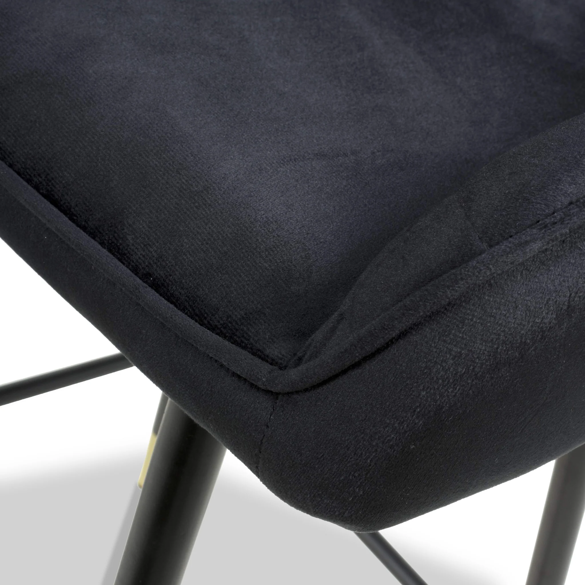 Elen Brushed Velvet Bar Stool - Image 5