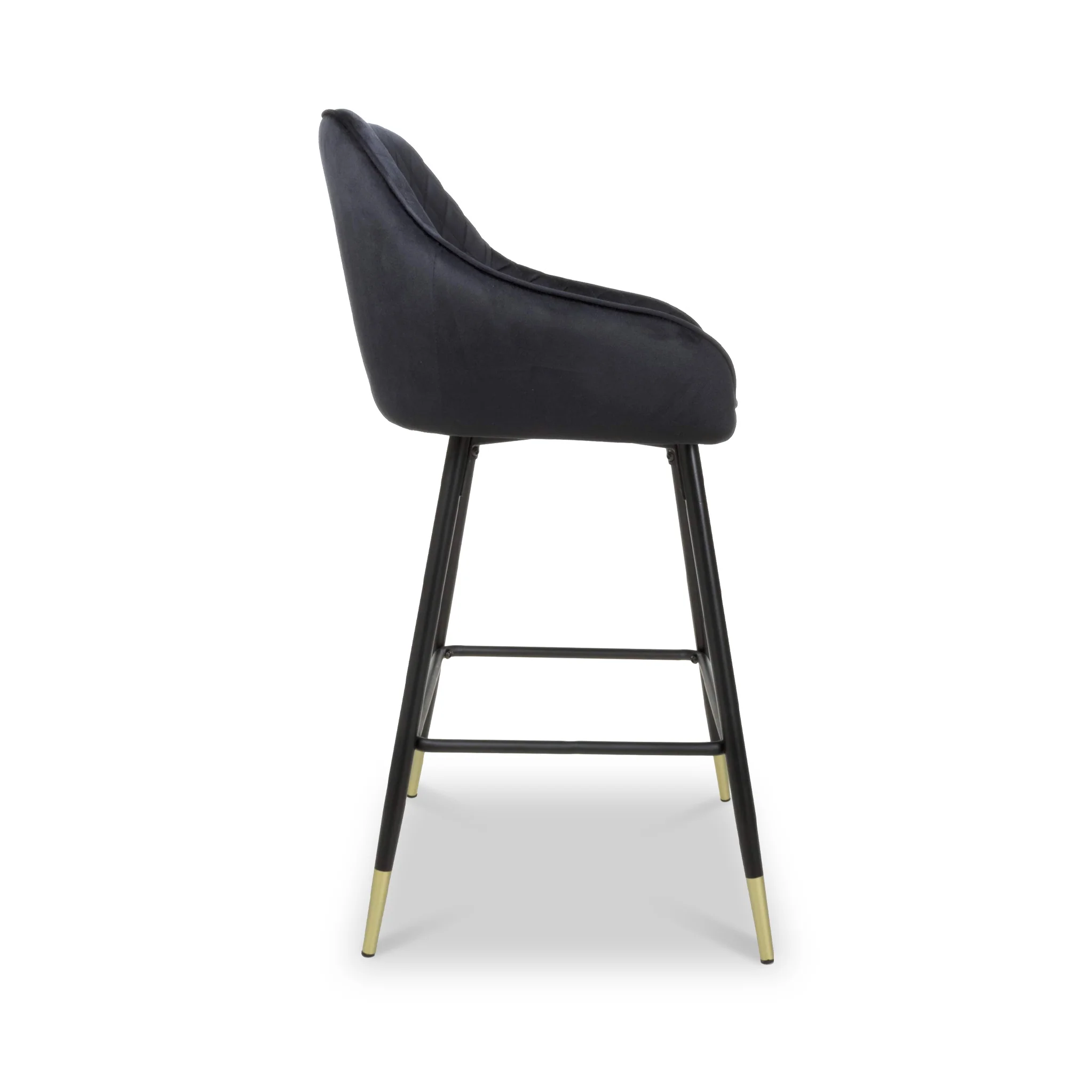 Elen Brushed Velvet Bar Stool - Image 6