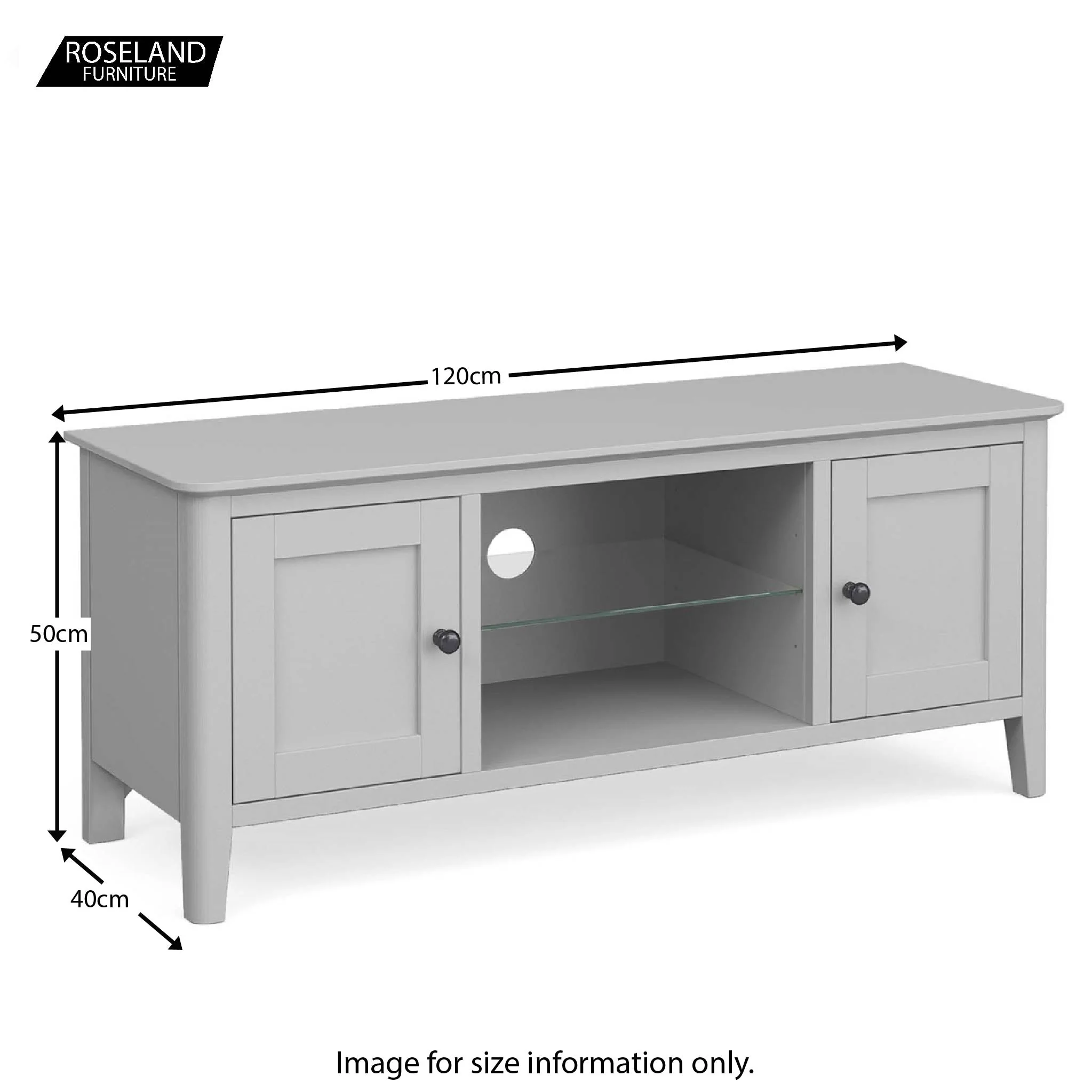 Elgin Grey 120cm Large TV Stand - Image 24
