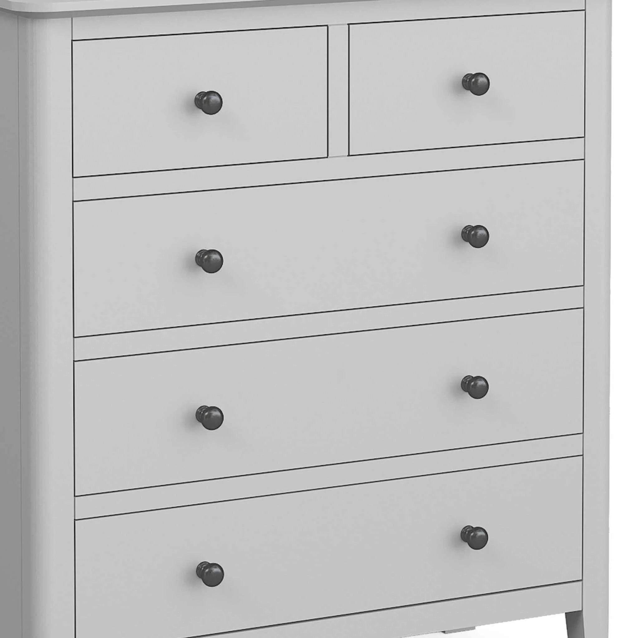 Elgin Grey 2 Over 3 Chest of Drawers - Image 4