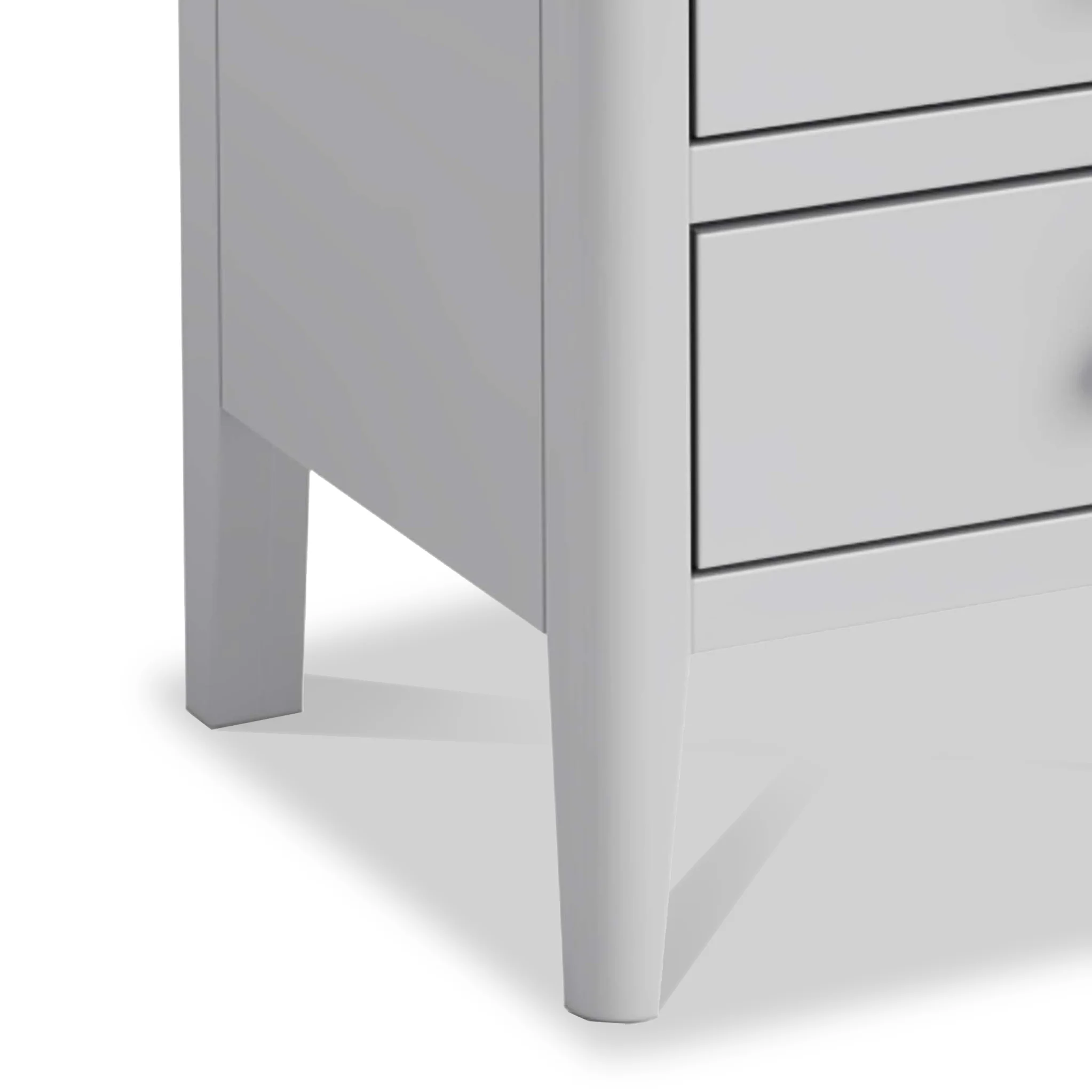 Elgin Grey 3 Drawer Bedside Table - Image 5