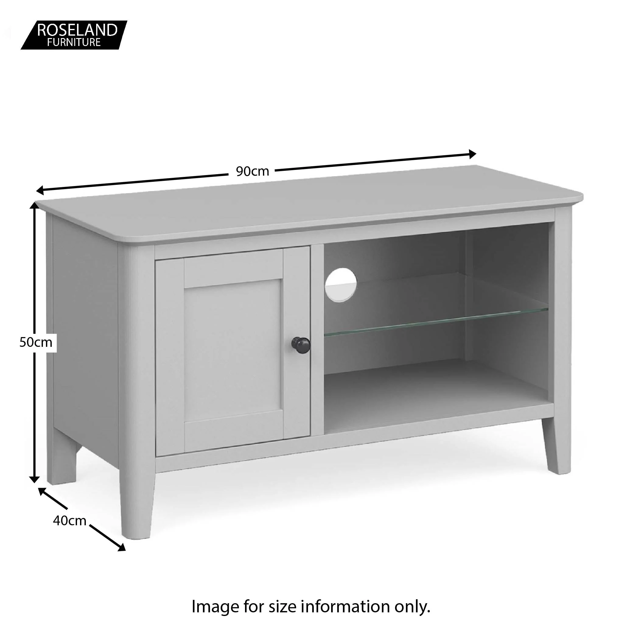 Elgin Grey 90cm TV Stand - Image 22