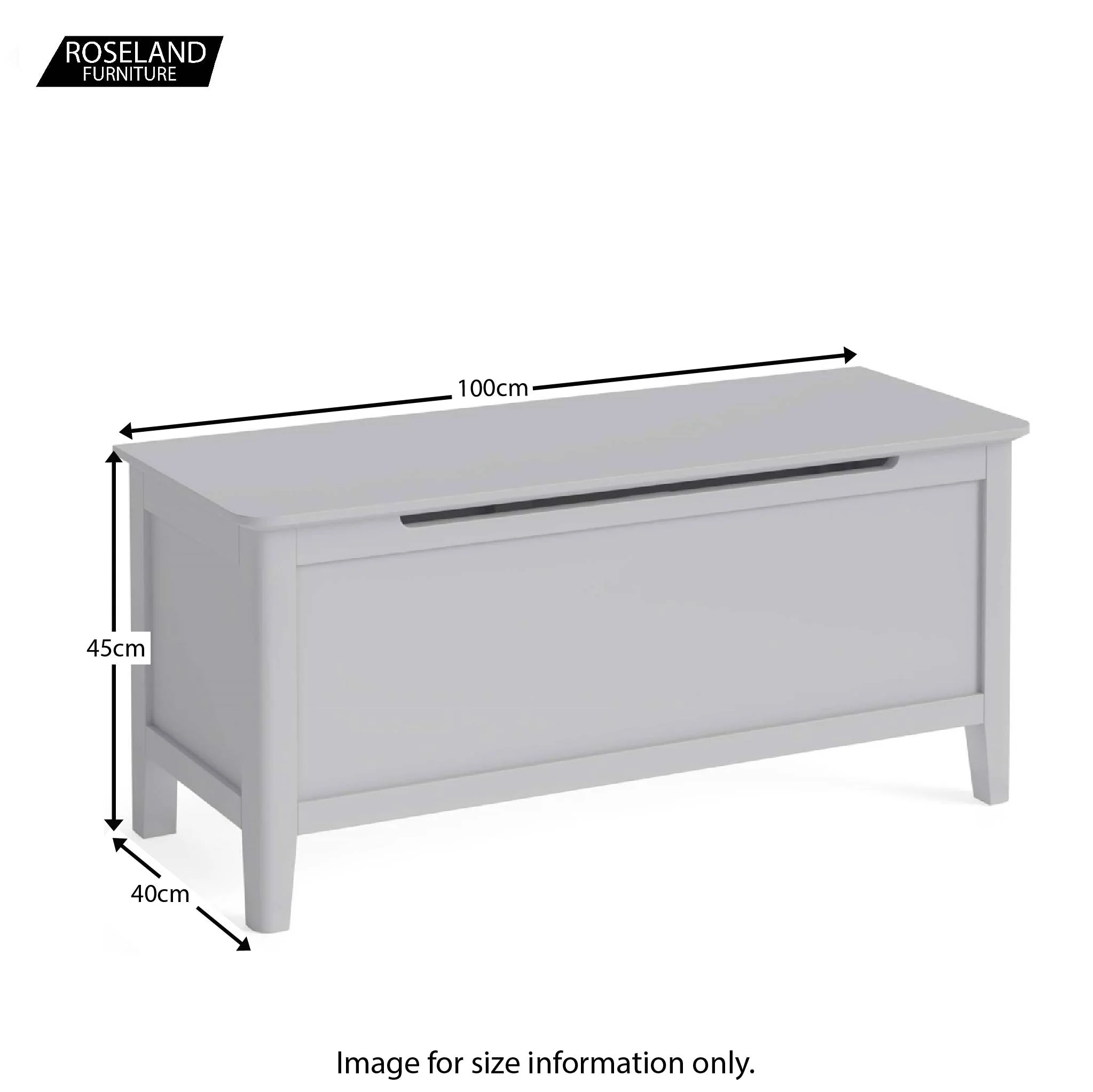 Elgin Grey Blanket Box - Image 5