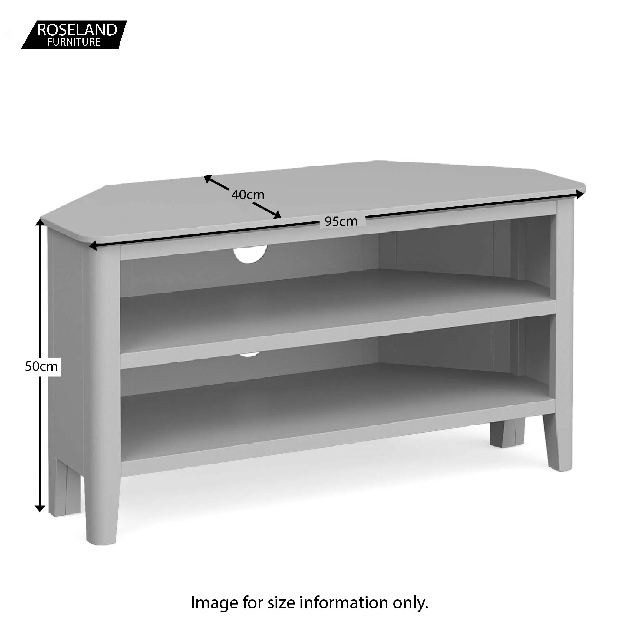 Elgin Grey Corner TV Stand - Image 16
