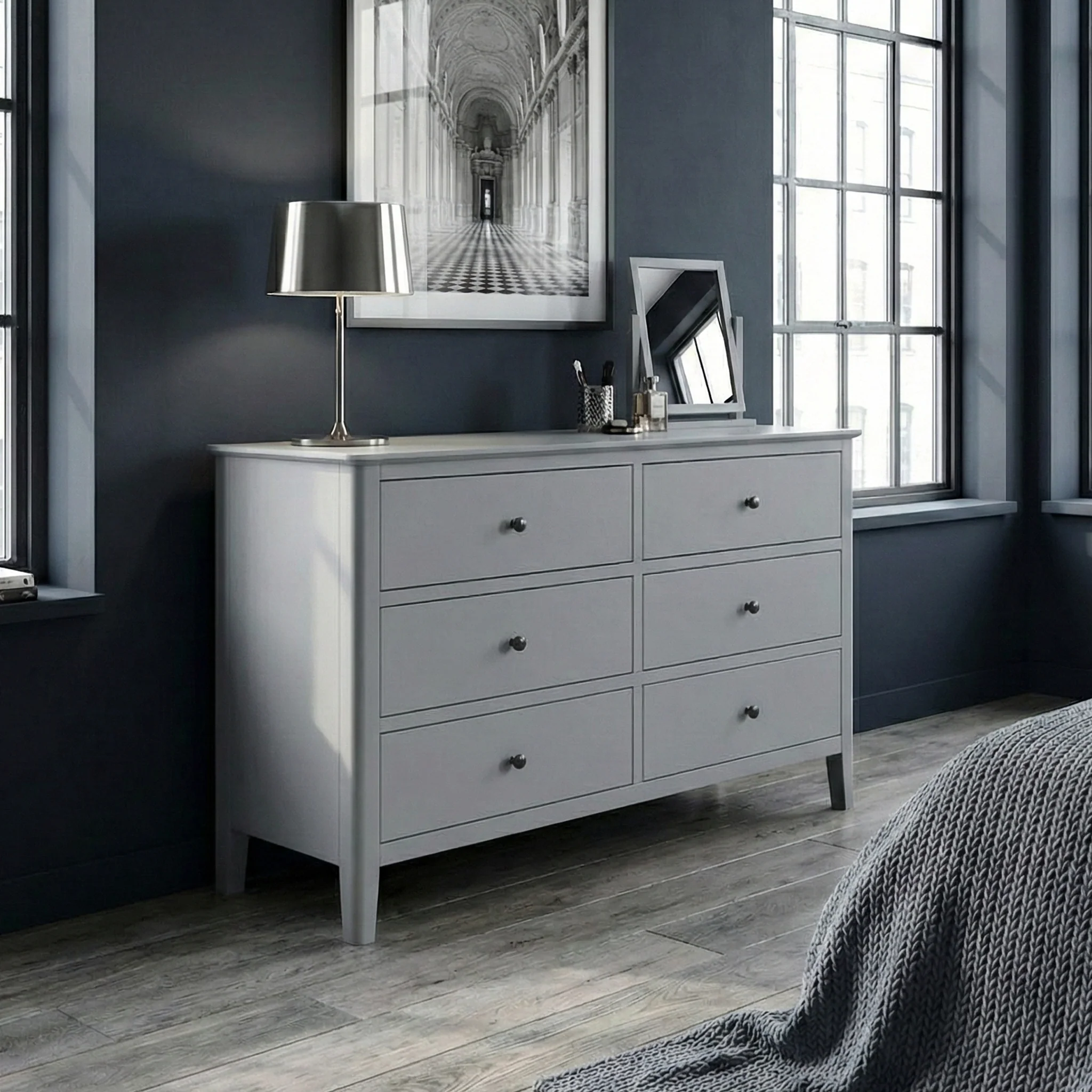 Elgin Grey Large Chest of Drawers - Image 2