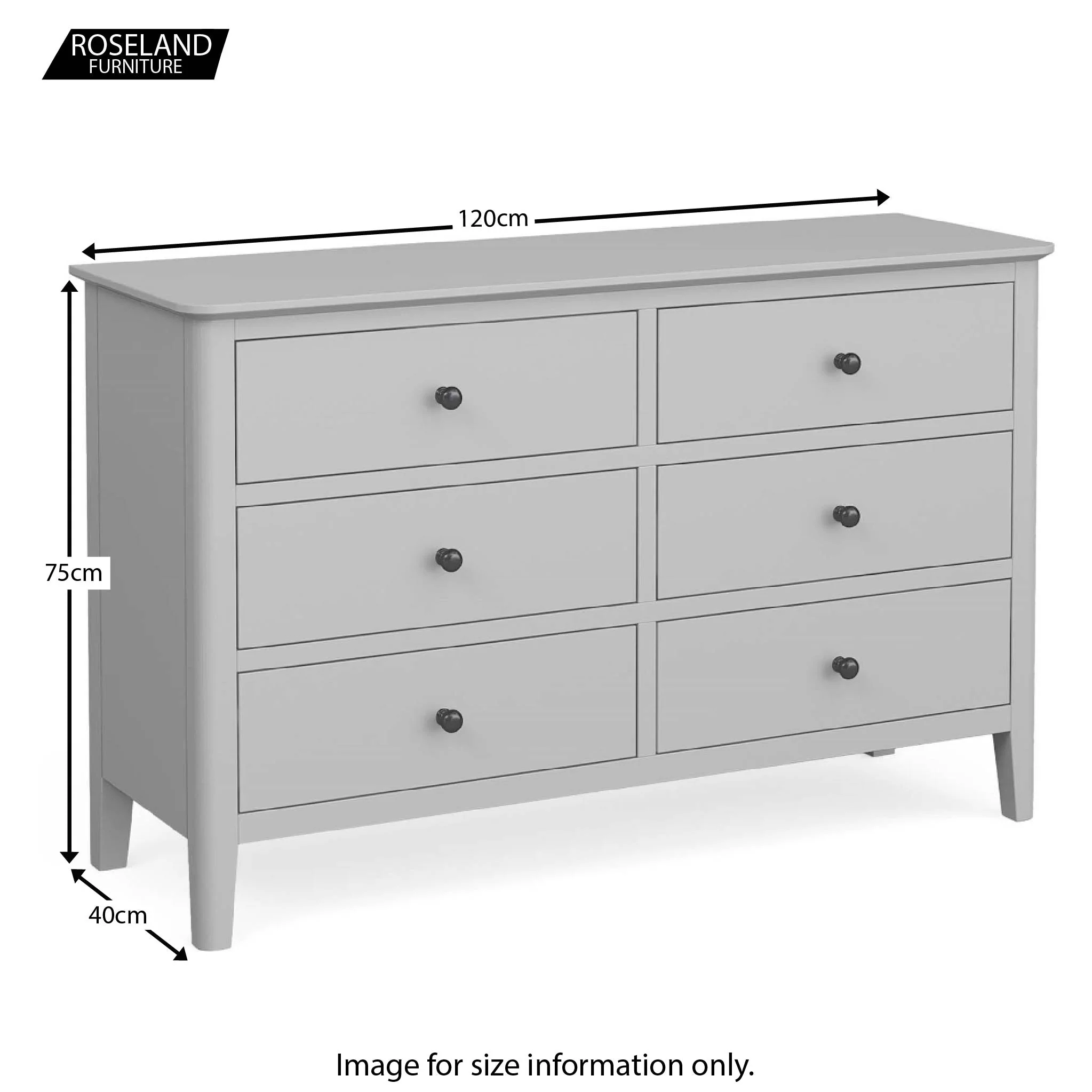 Elgin Grey Large Chest of Drawers - Image 9