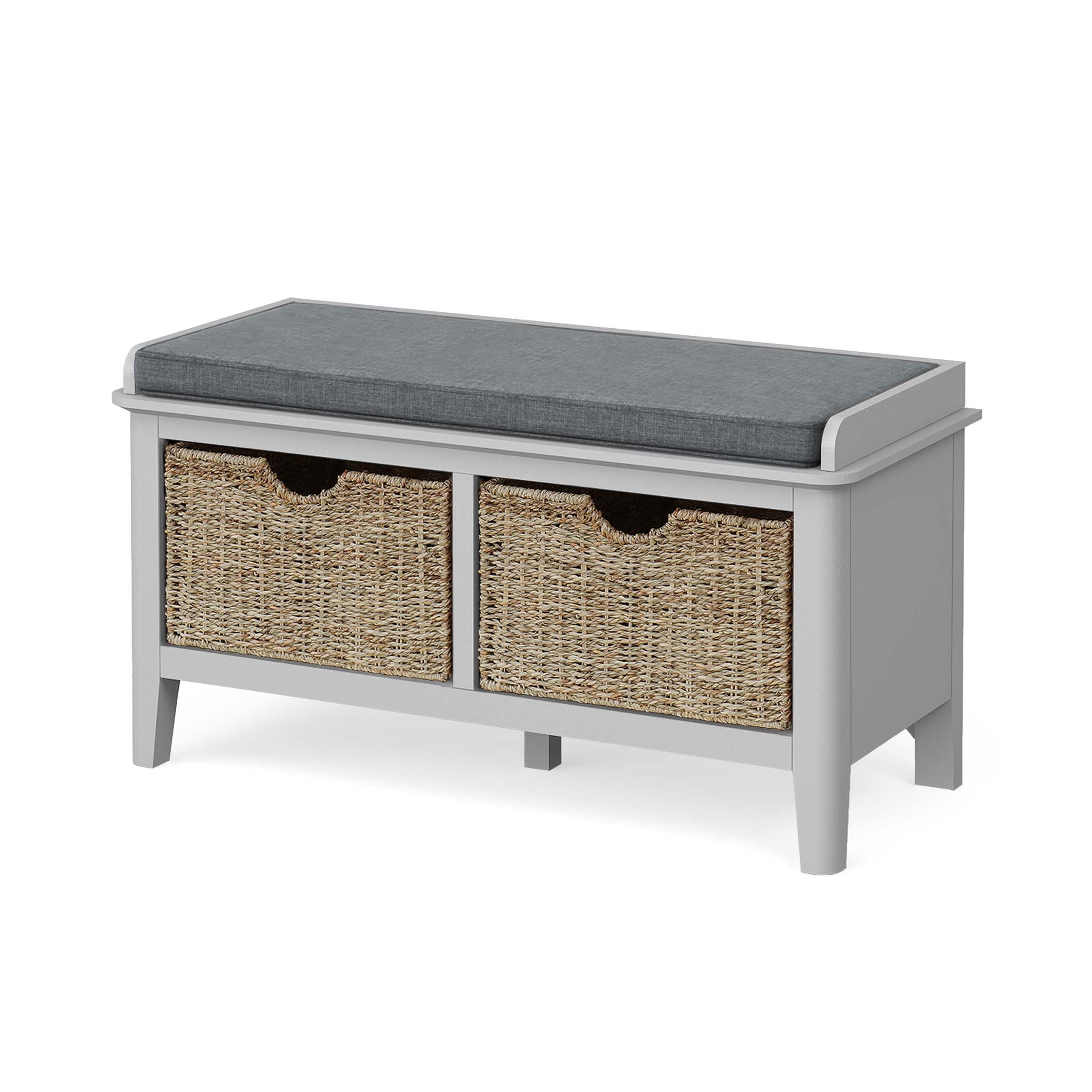 Elgin Grey Storage Bench - Image 3
