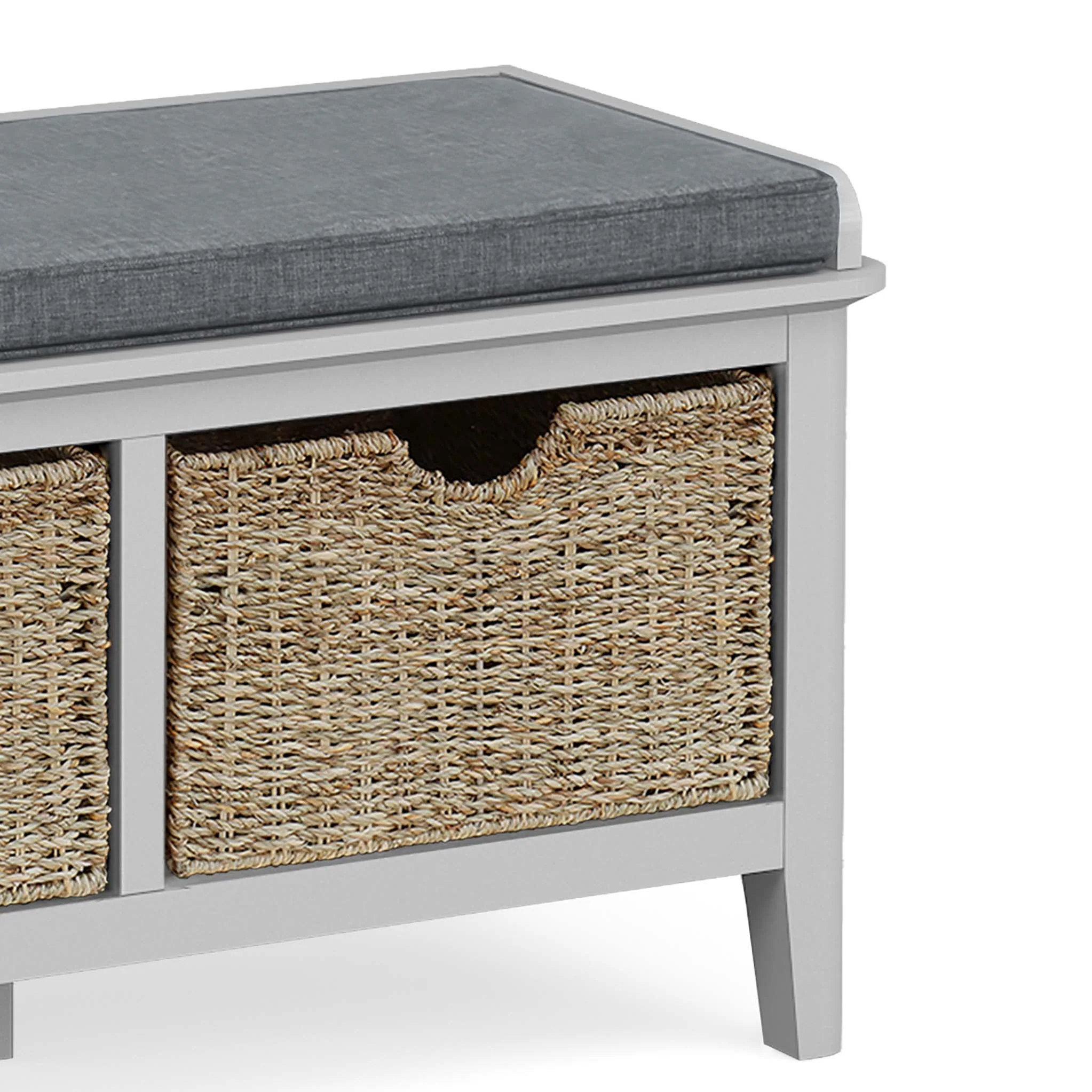 Elgin Grey Storage Bench - Image 4