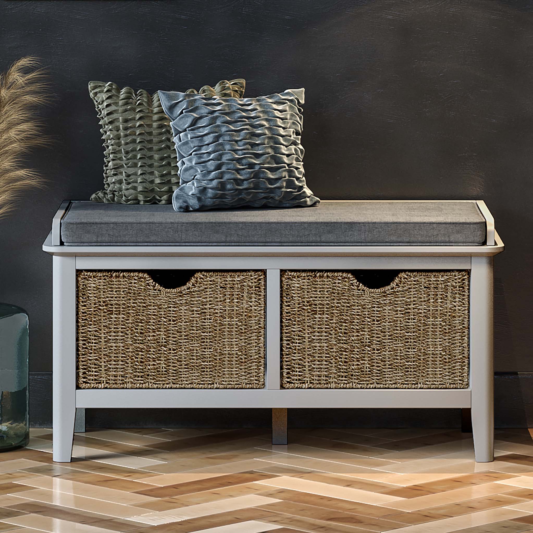 Elgin Grey Storage Bench - Image 8