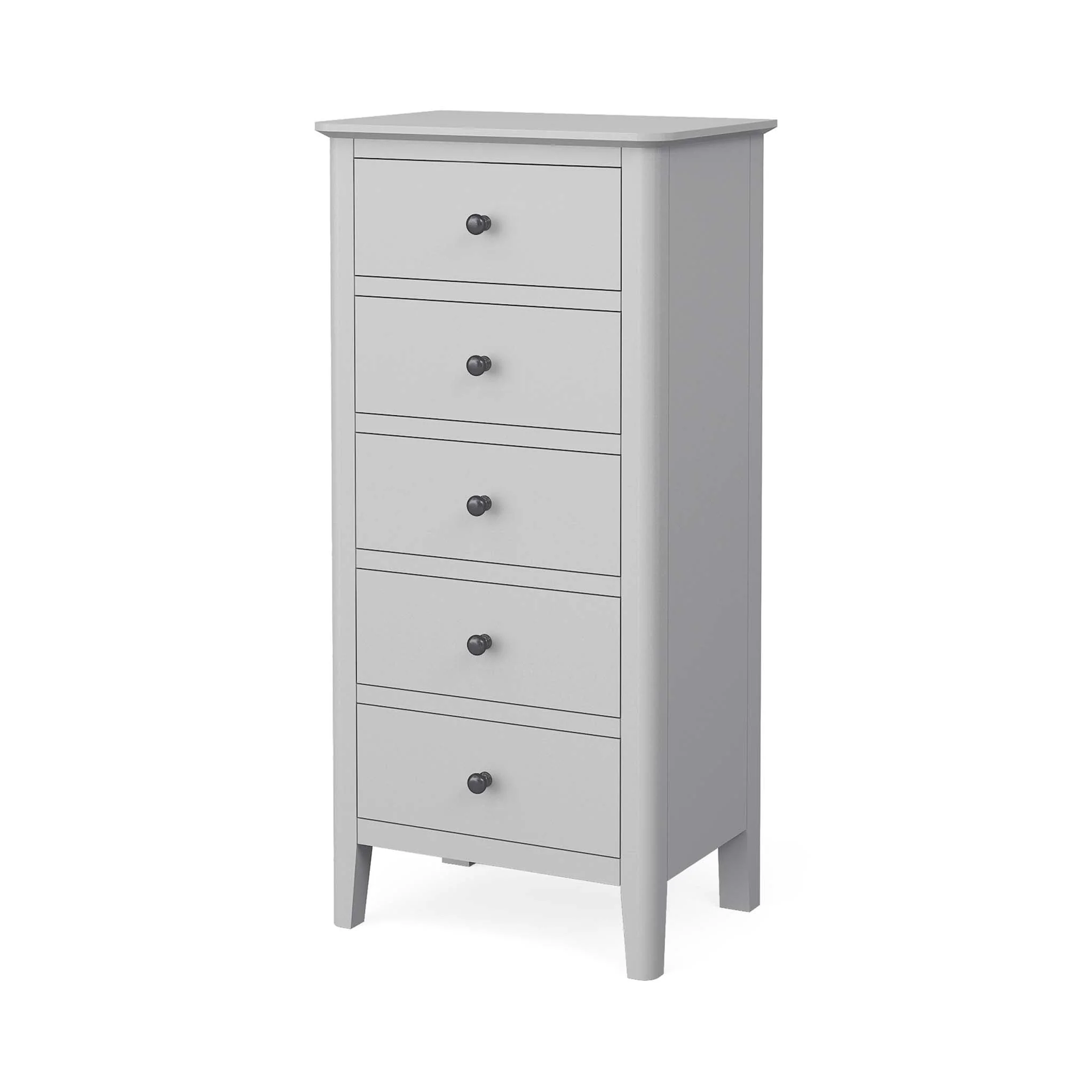 Elgin Grey Tallboy Chest with 5 Drawers - Image 3