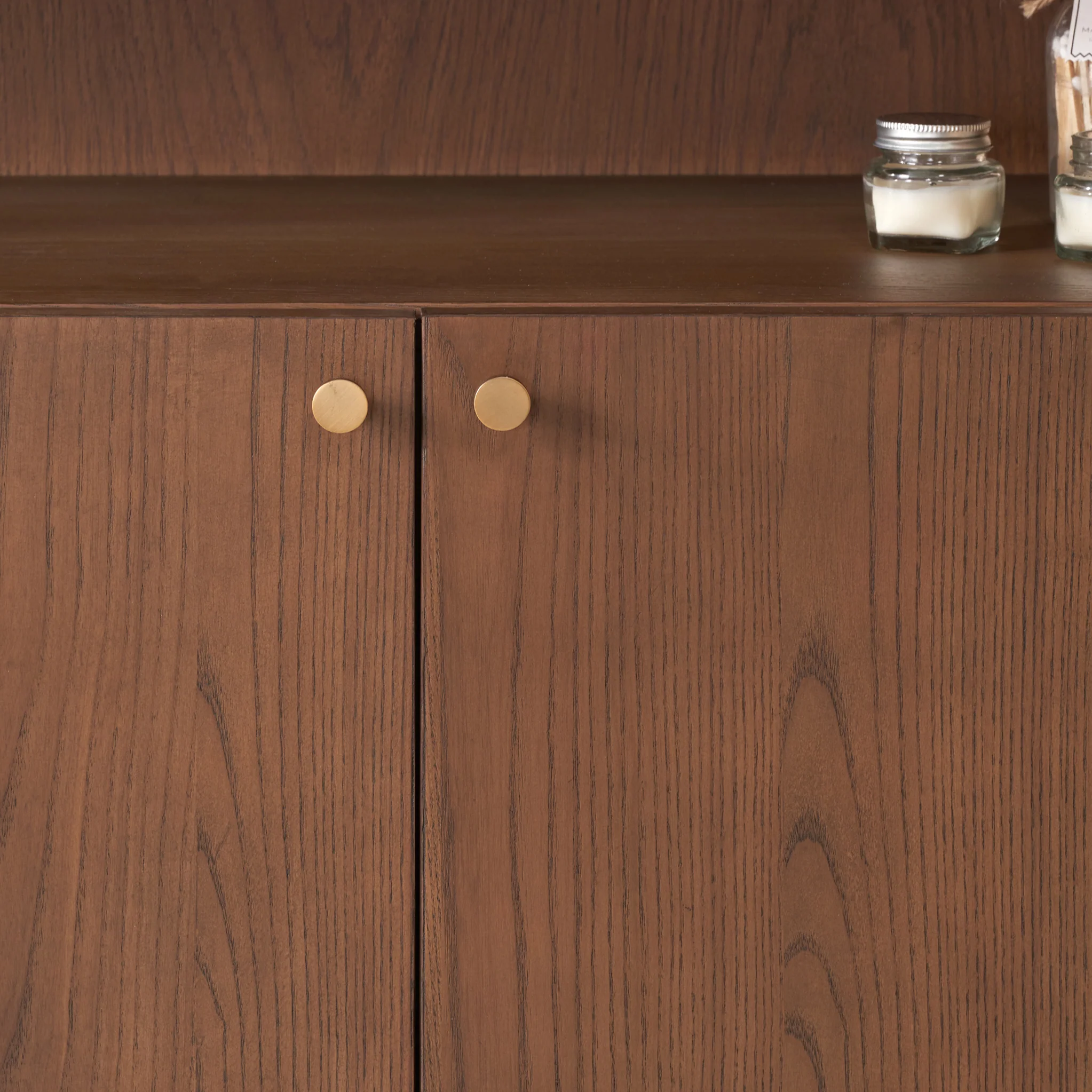 Elias Dark Ash 2 Door Shelving Unit - Image 10