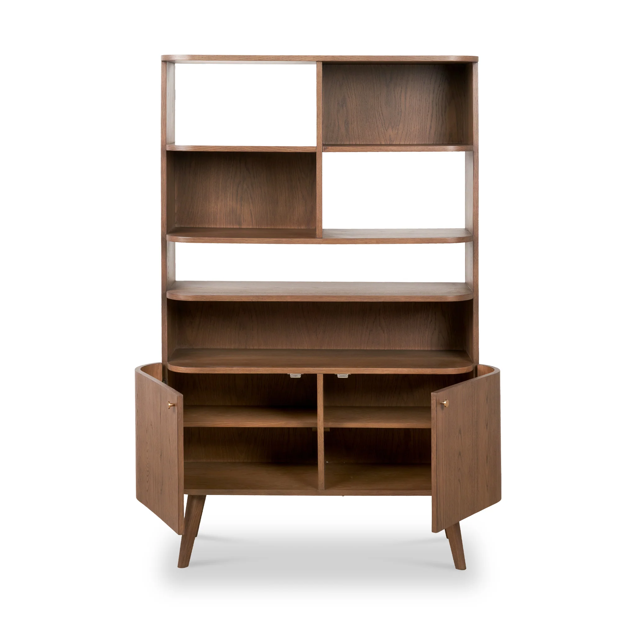 Elias Dark Ash 2 Door Shelving Unit - Image 8