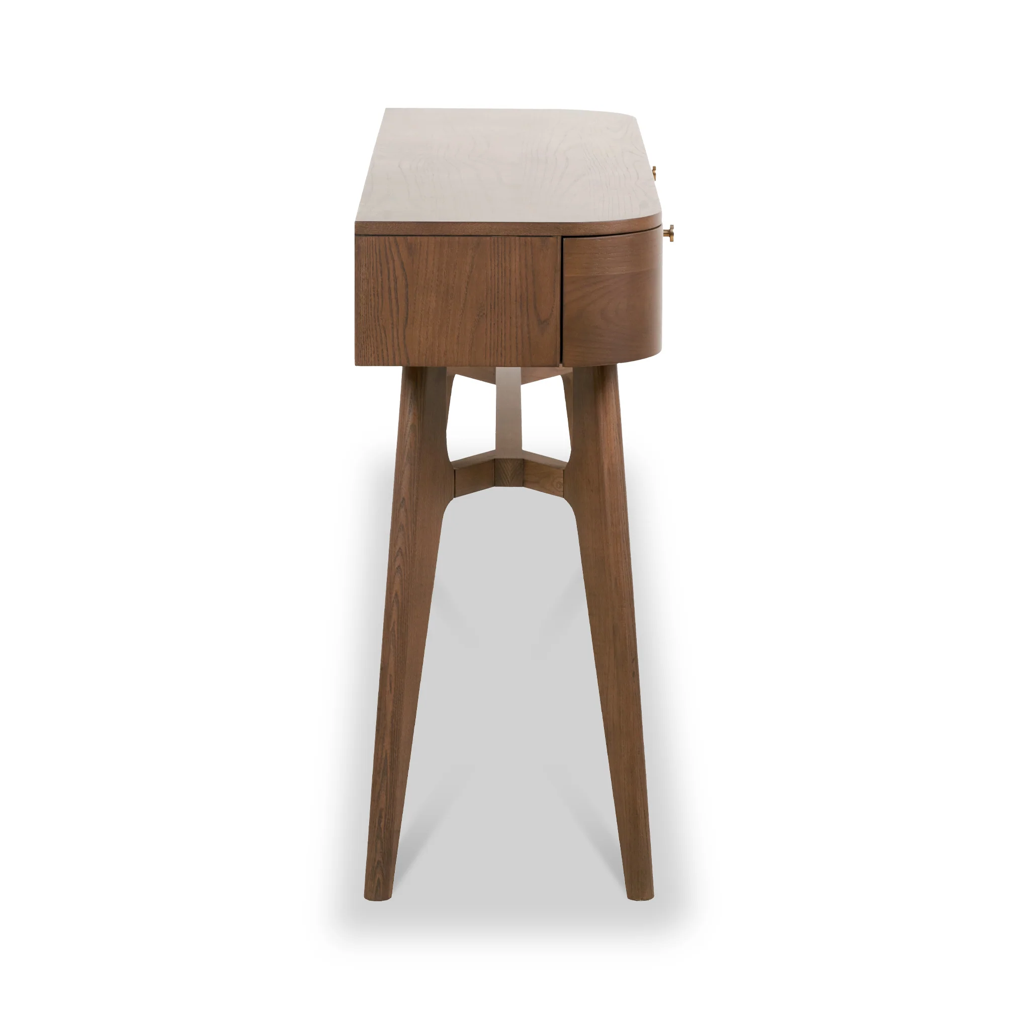 Elias Dark Ash 2 Drawer Console Table - Image 10