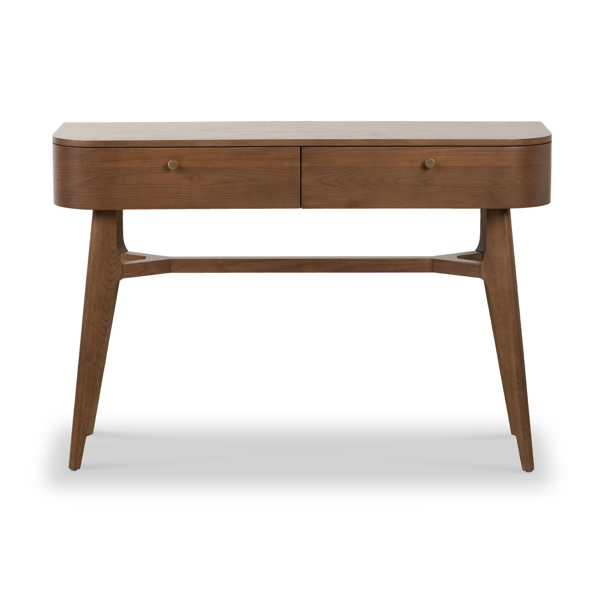 Elias Dark Ash 2 Drawer Console Table - Image 3