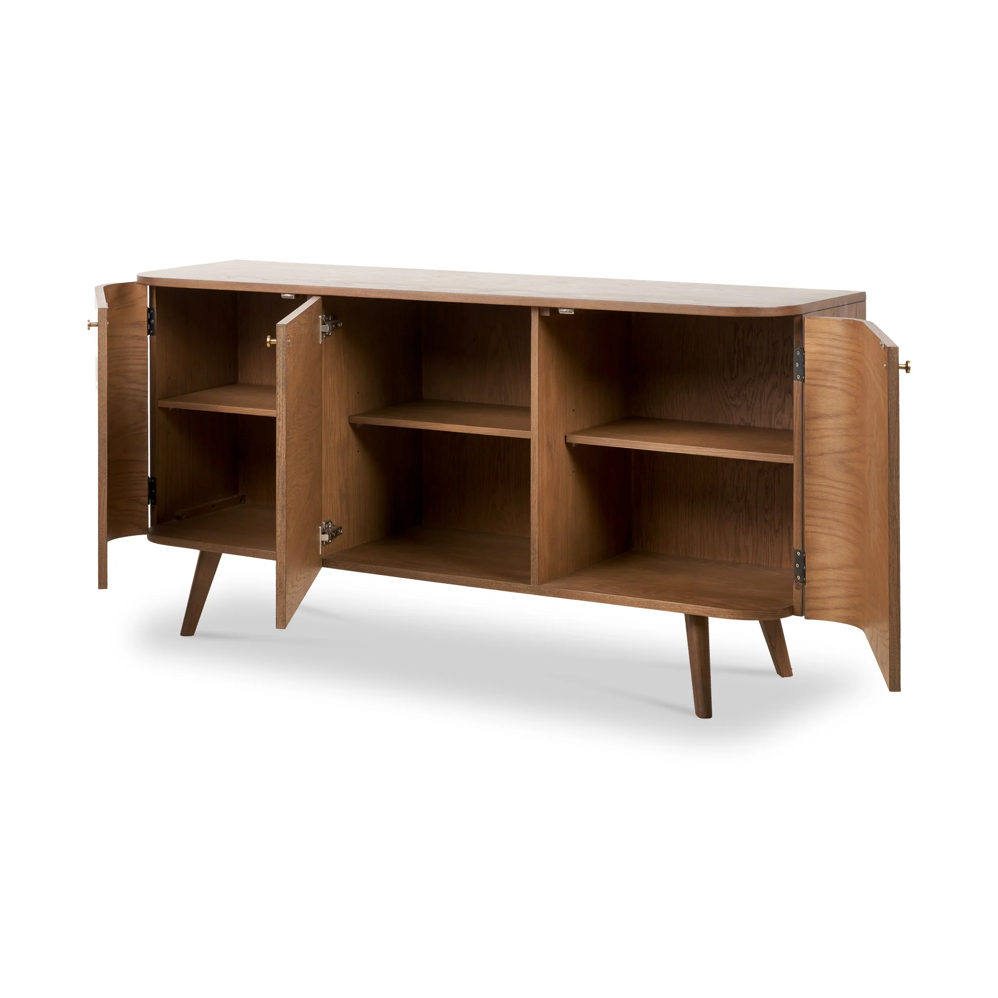 Elias Dark Ash 3 Door Sideboard - Image 5