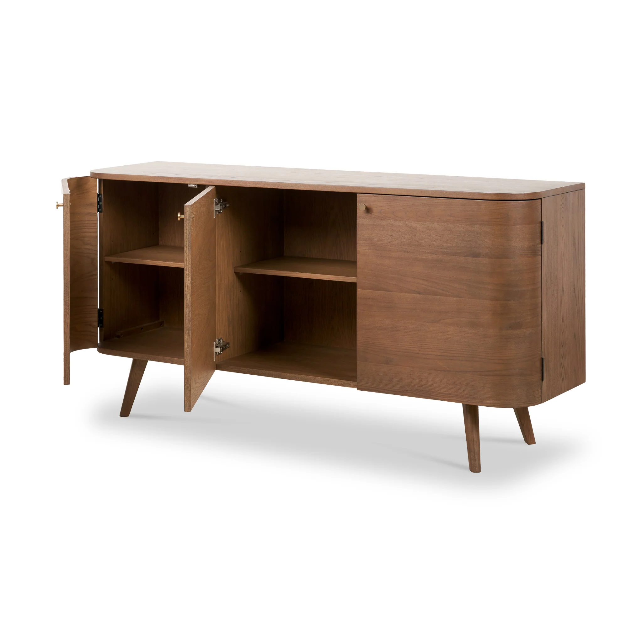 Elias Dark Ash 3 Door Sideboard - Image 6