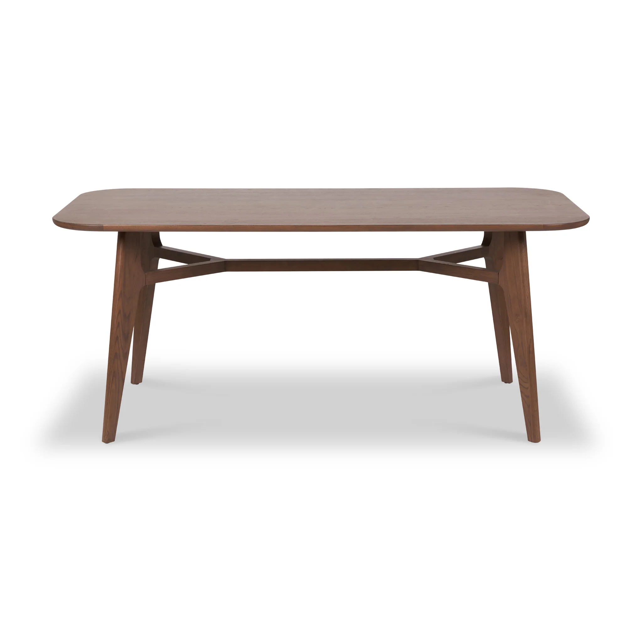 Elias Dark Ash Retro 180cm Dining Table - Image 3