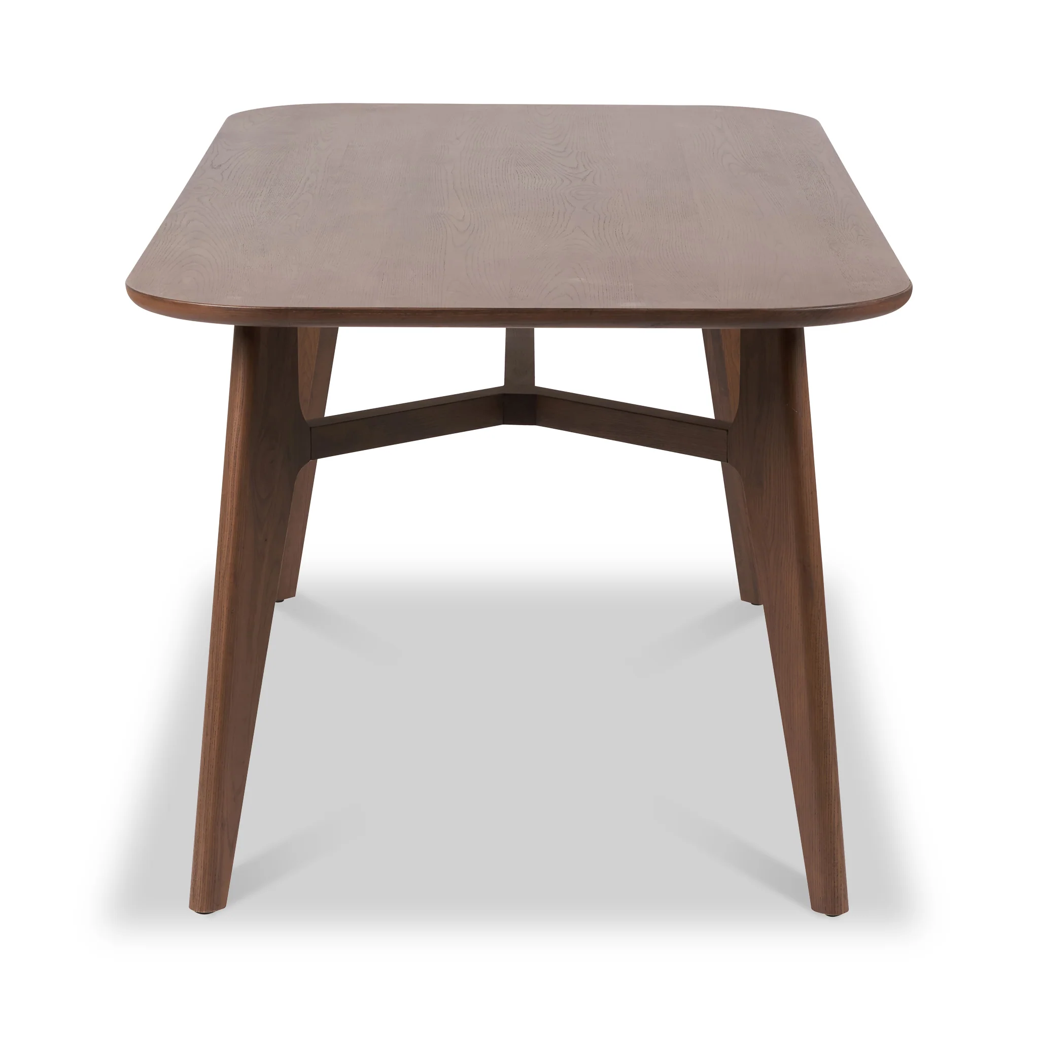 Elias Dark Ash Retro 180cm Dining Table - Image 4