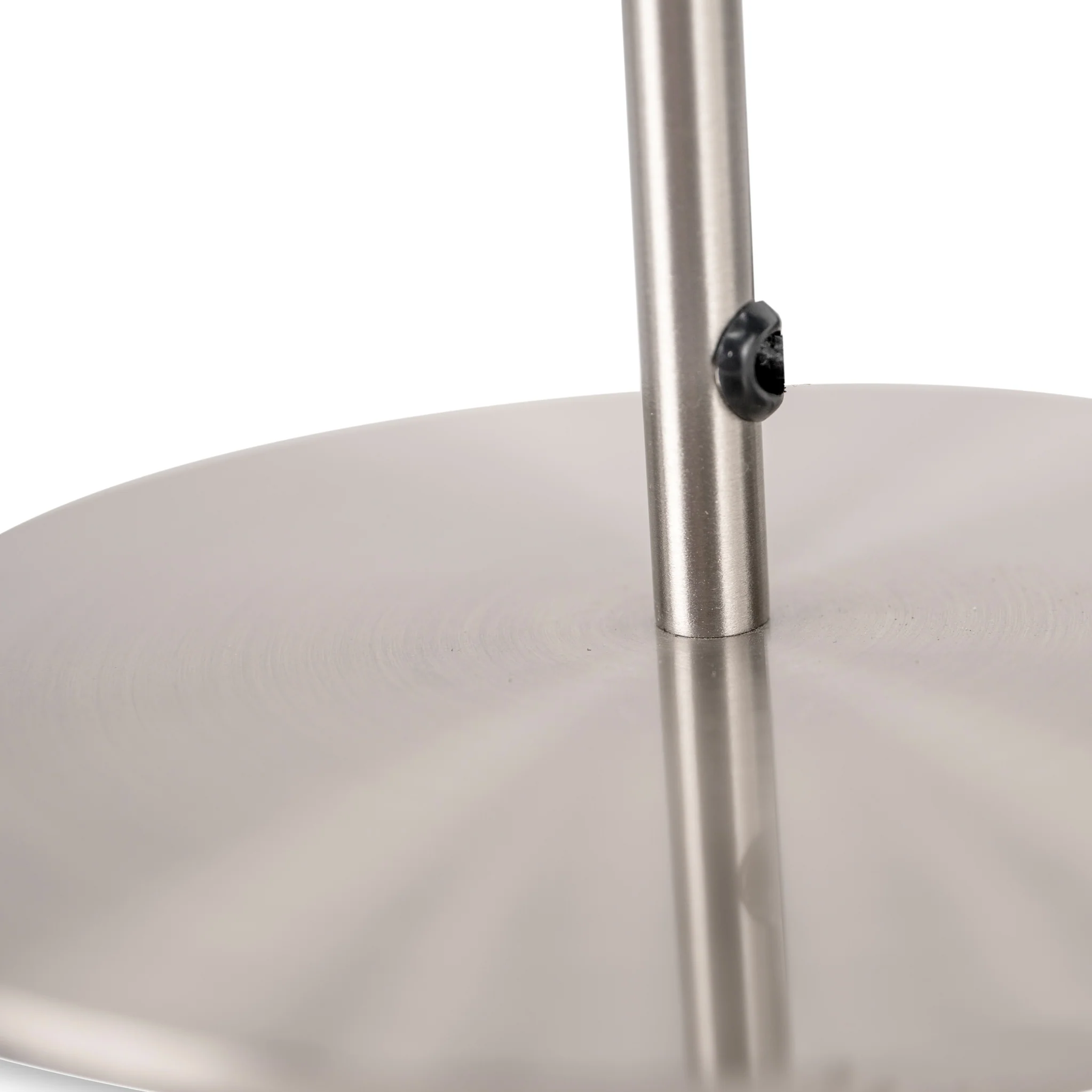 Elin Brushed Silver & Steel Grey Table Lamp - Image 4