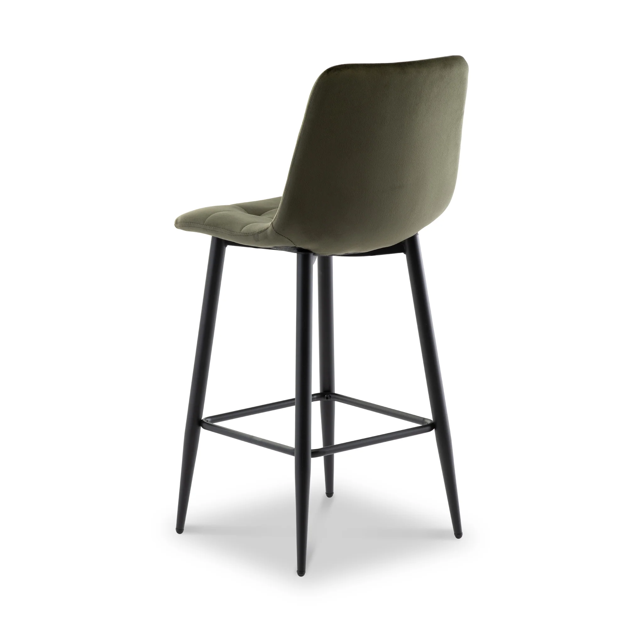 Elin Velvet Bar Stool - Image 3