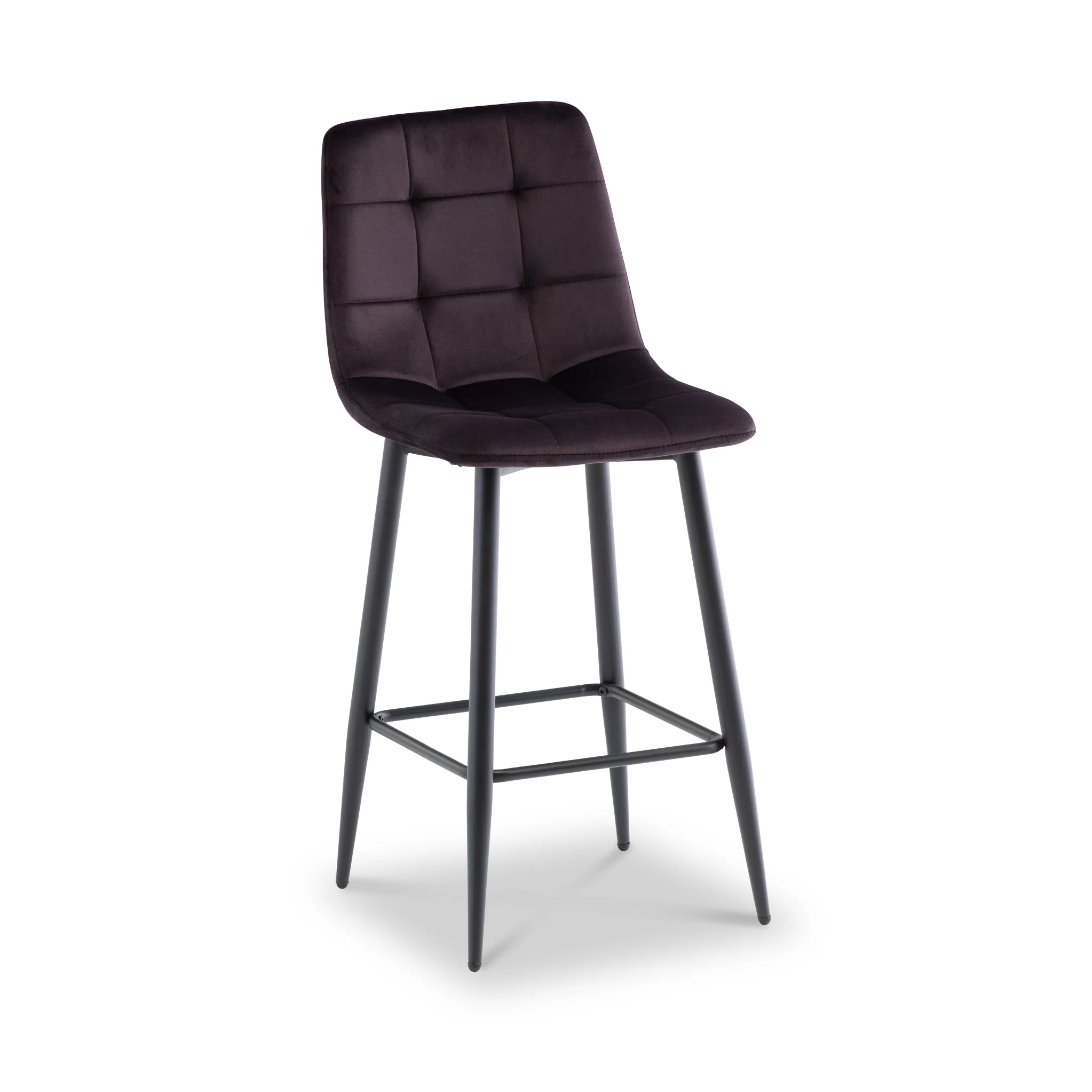 Elin Velvet Bar Stool - Image 4