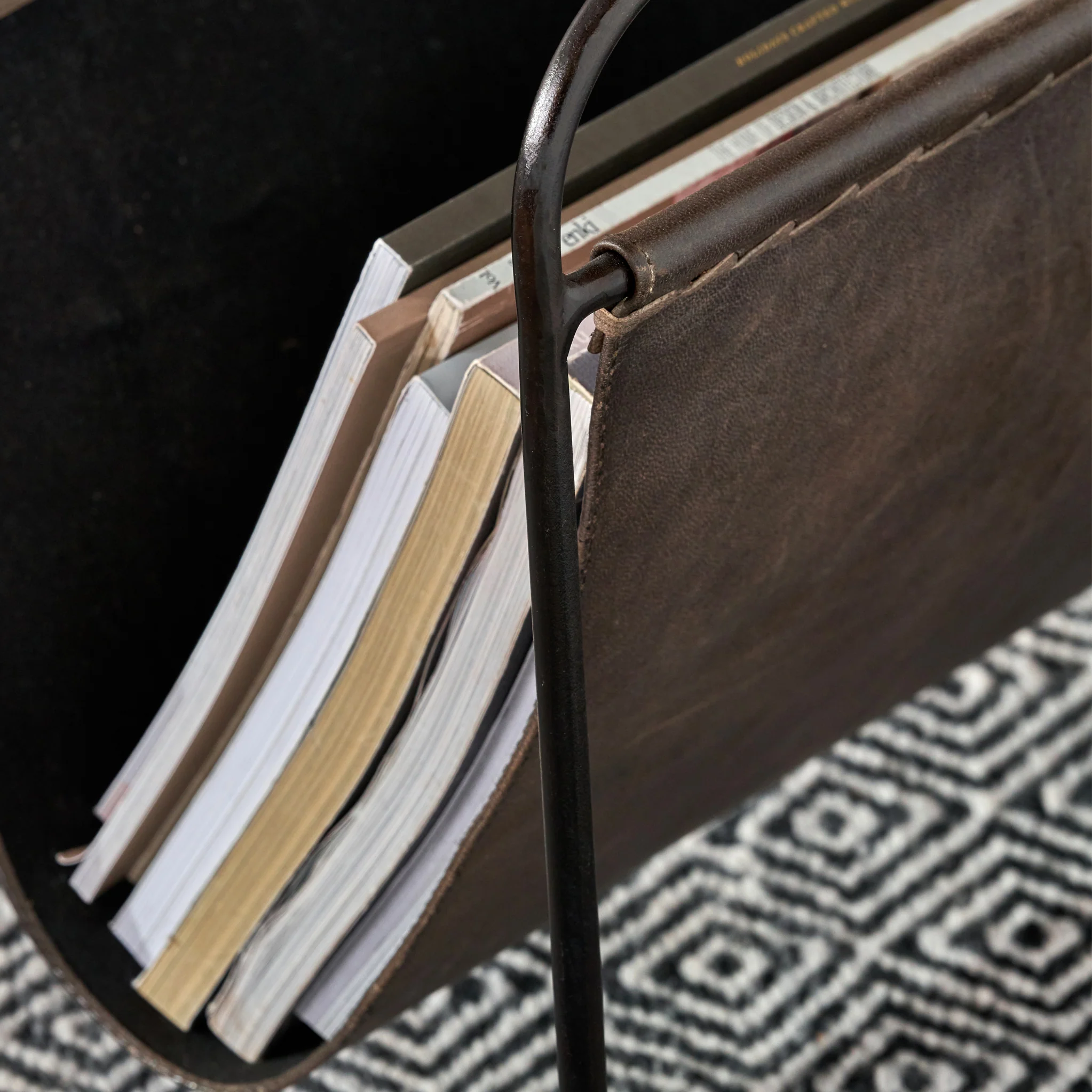 Eliseo Leather Magazine Rack - Image 7