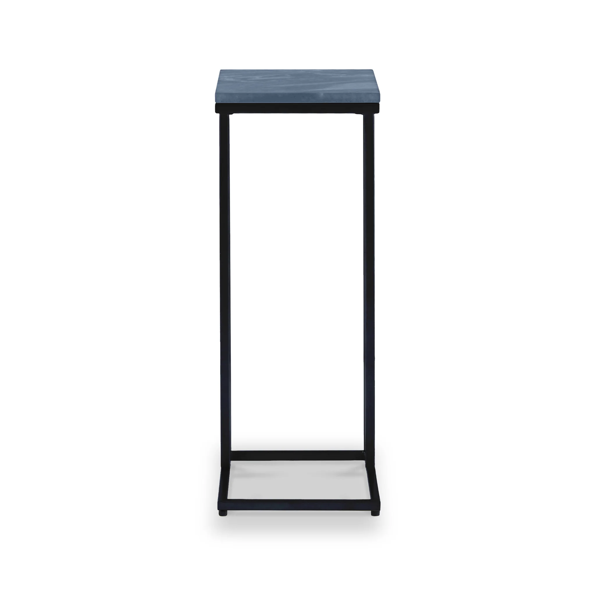 Elissa Marble Side Table with Black Leg - Image 10
