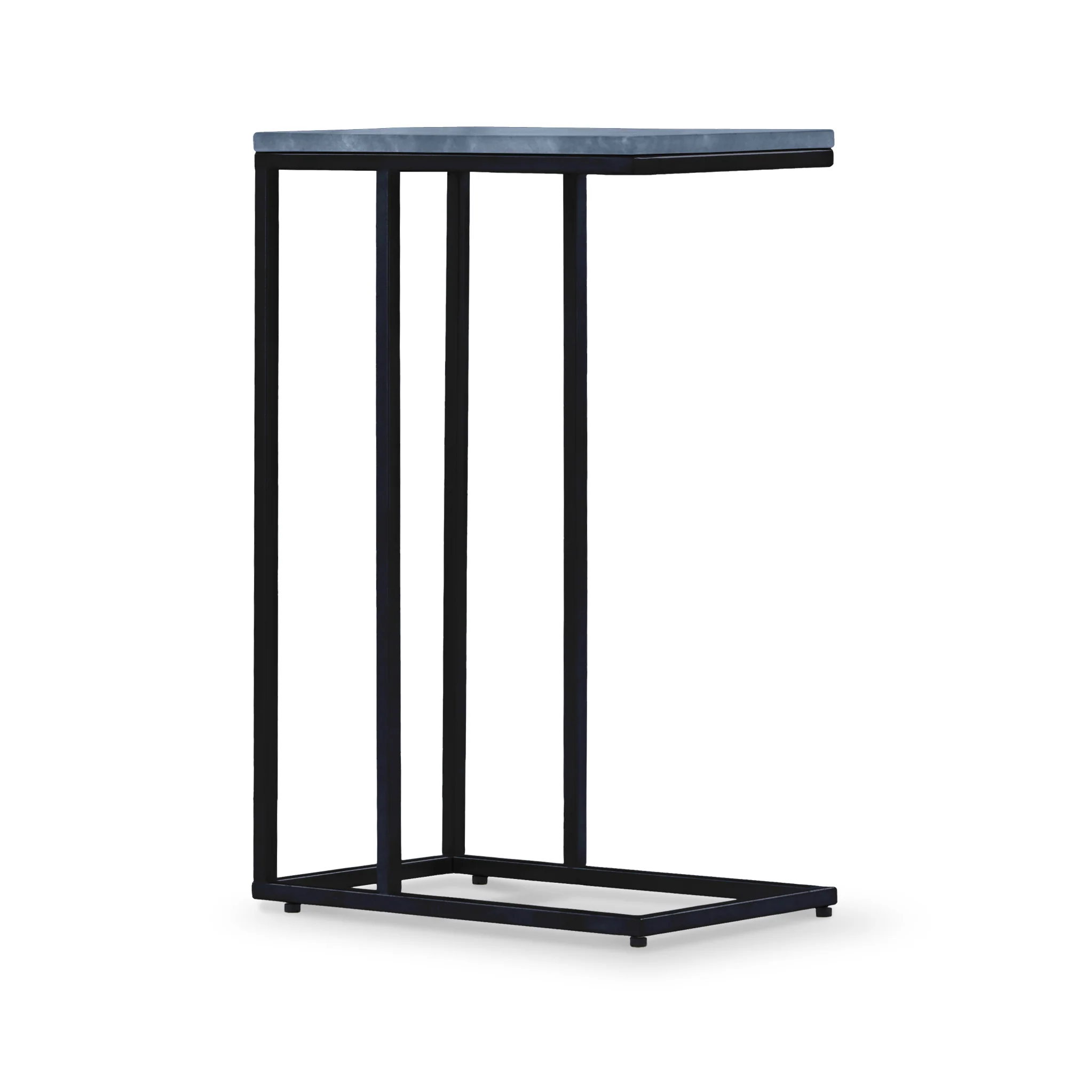 Elissa Marble Side Table with Black Leg - Image 11