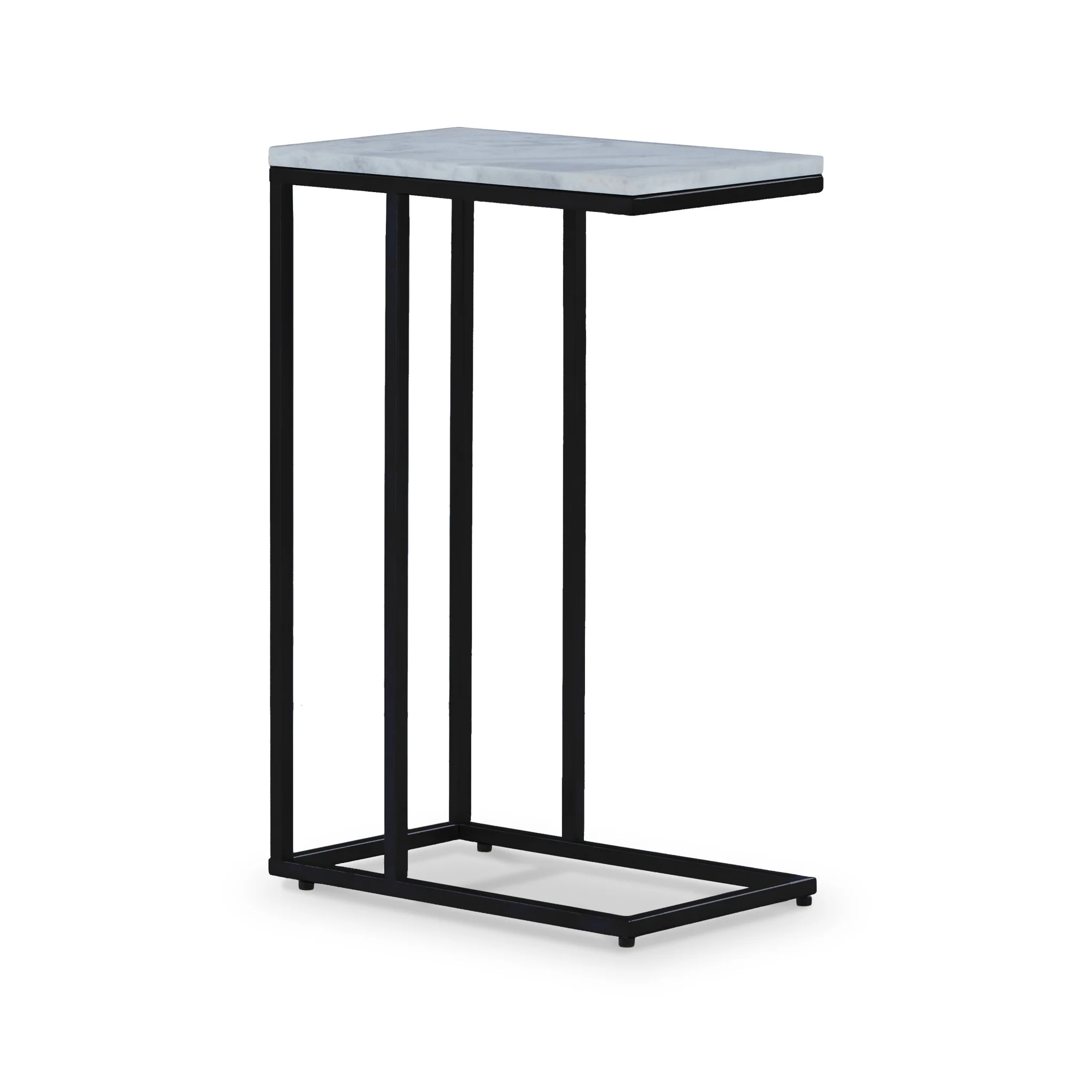 Elissa Marble Side Table with Black Leg - Image 14