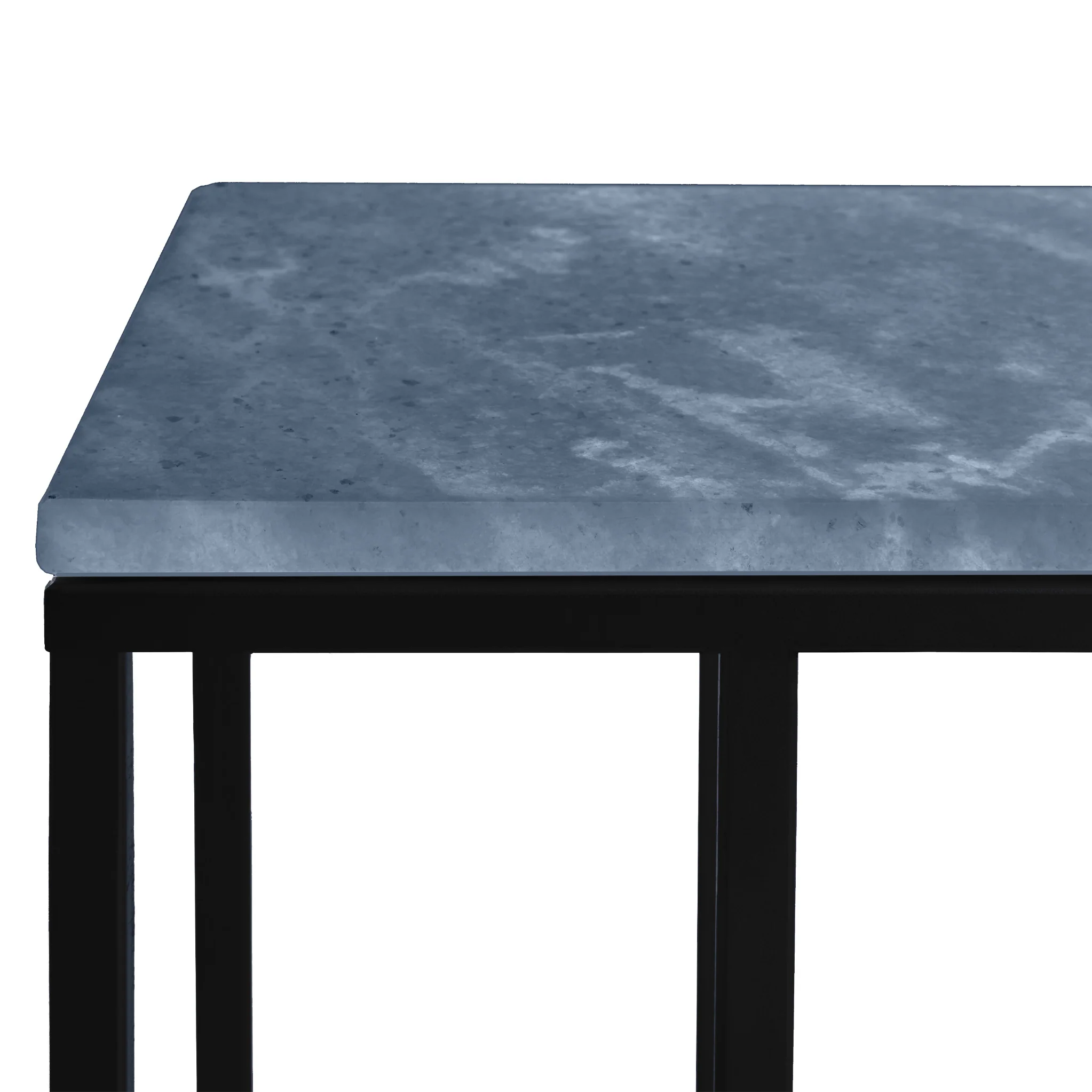 Elissa Marble Side Table with Black Leg - Image 4