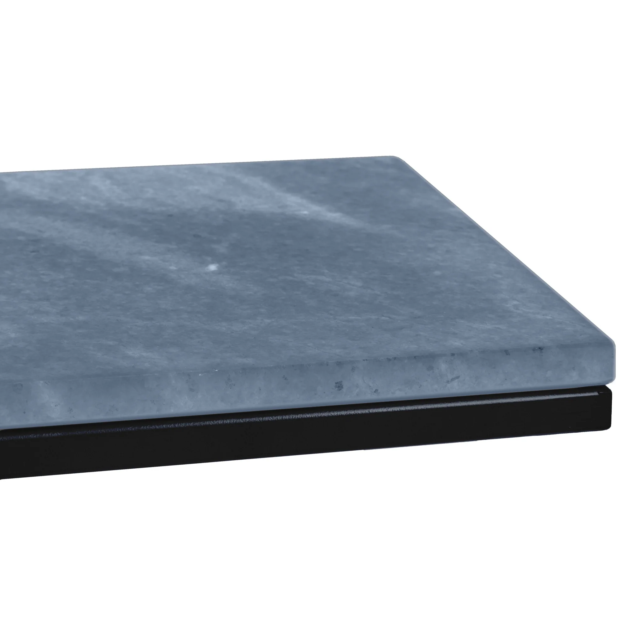 Elissa Marble Side Table with Black Leg - Image 8