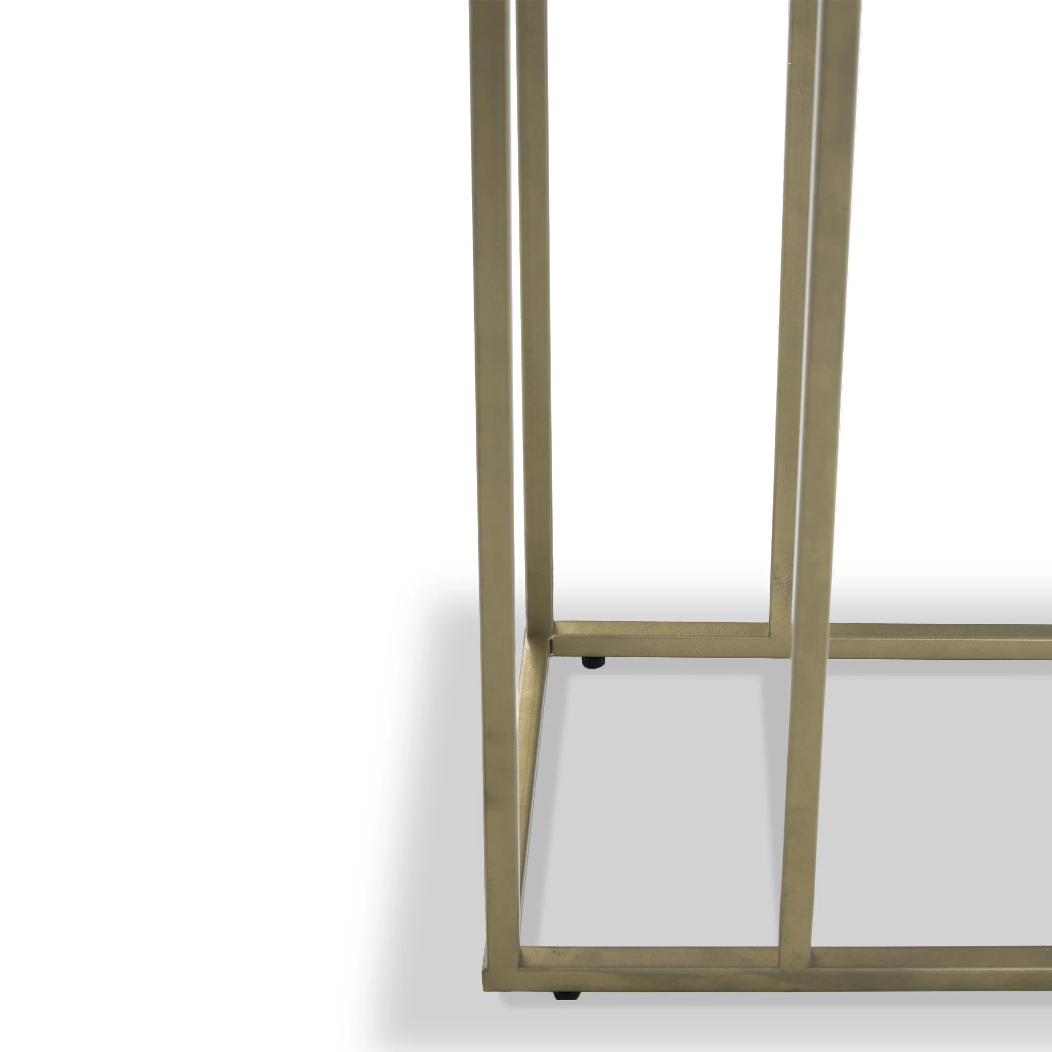 Elissa White Marble Side Table with Gold Leg - Image 10