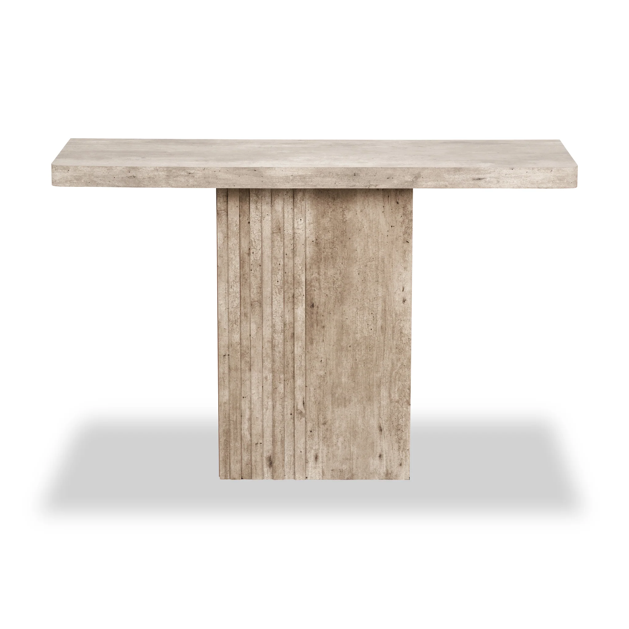 Elkton Concrete Effect Console Table Table - Image 3
