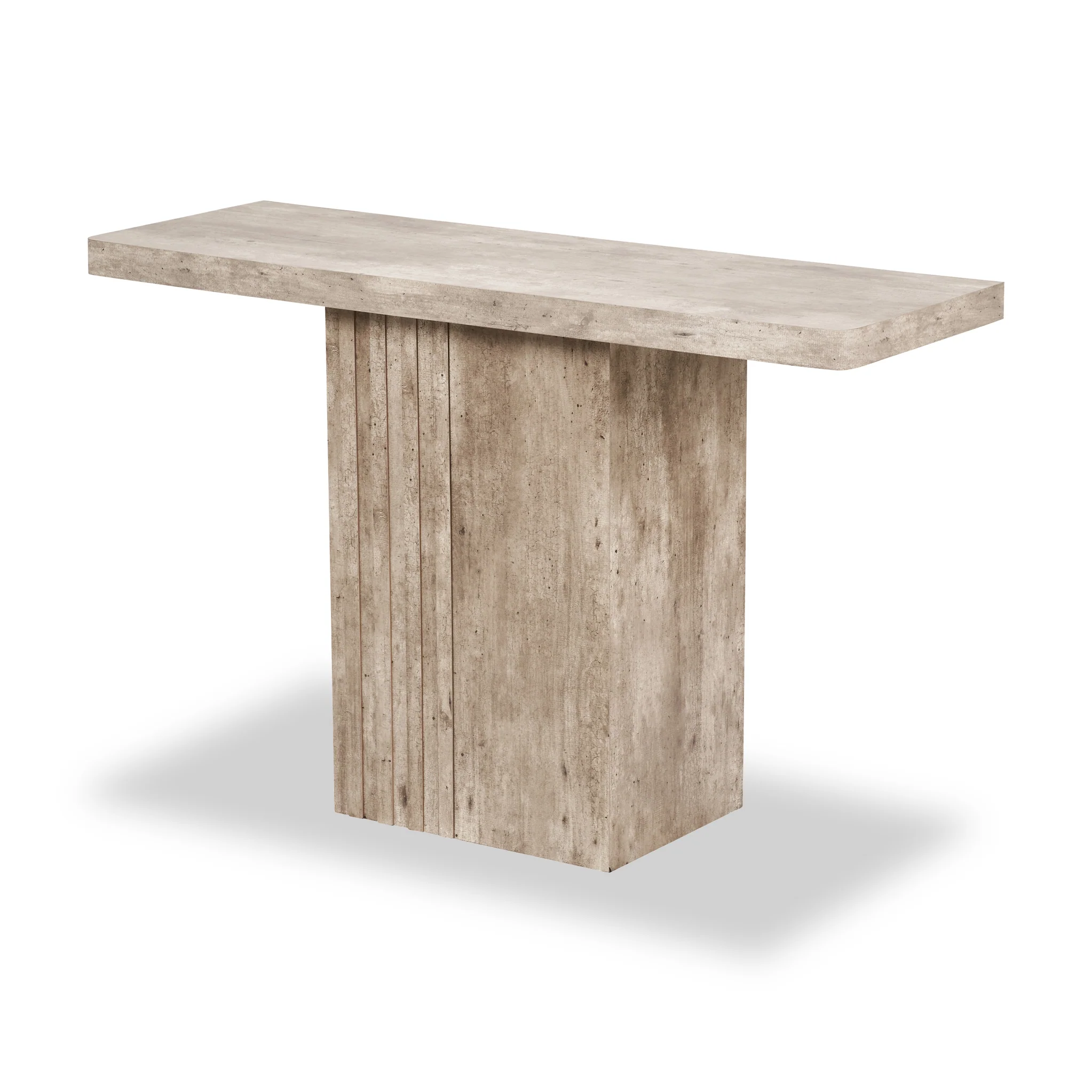 Elkton Concrete Effect Console Table Table - Image 7