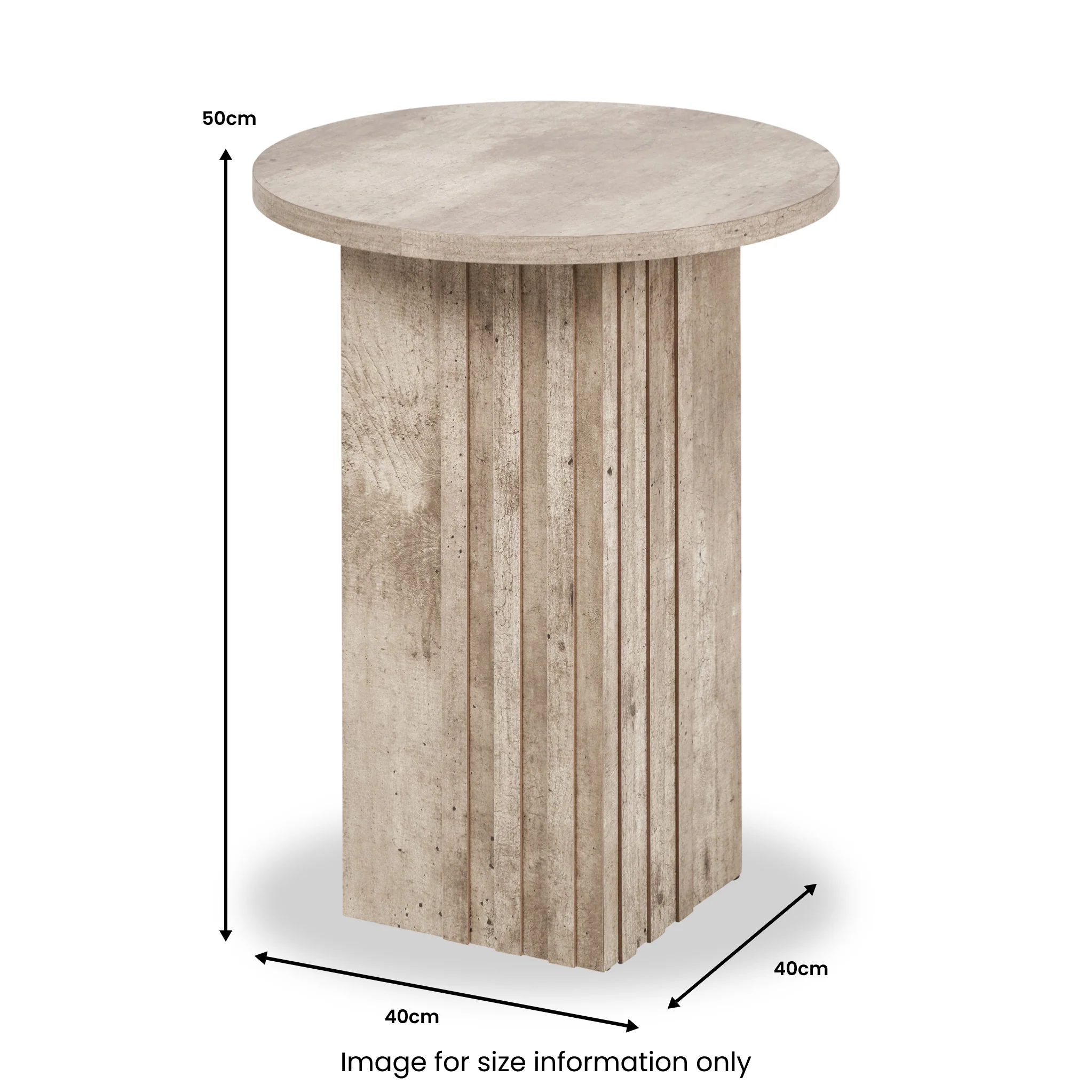 Elkton Concrete Effect Side Table - Image 7