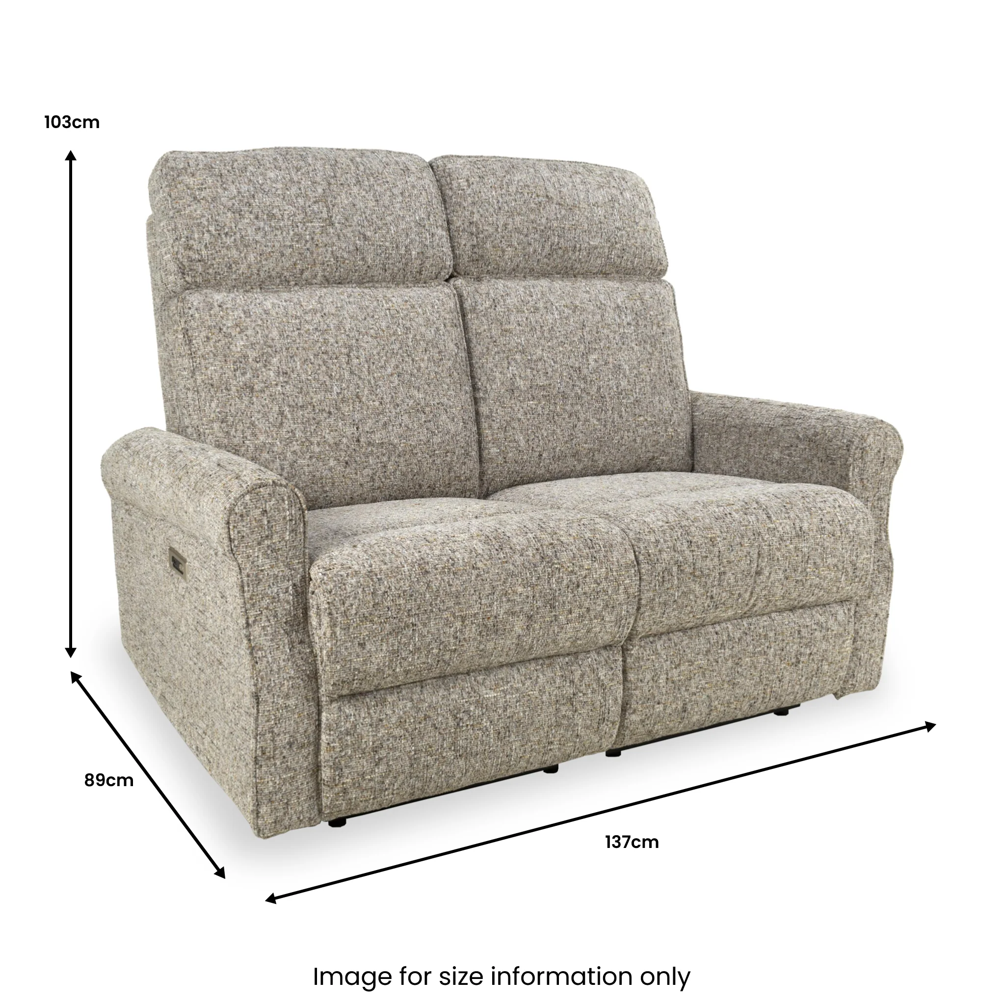 Ellwood Power Recliner 2 Seater Sofa - Image 10