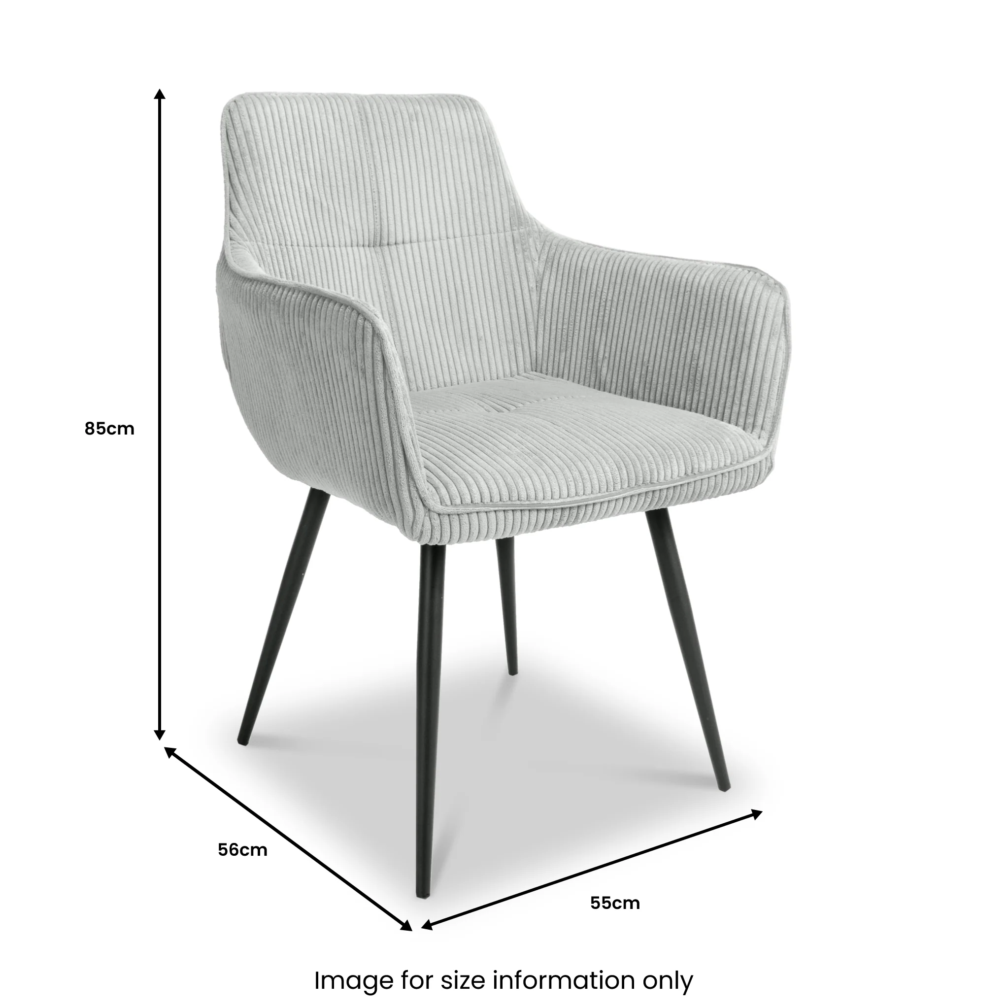 Elsham Corduroy Dining Chair - Image 22
