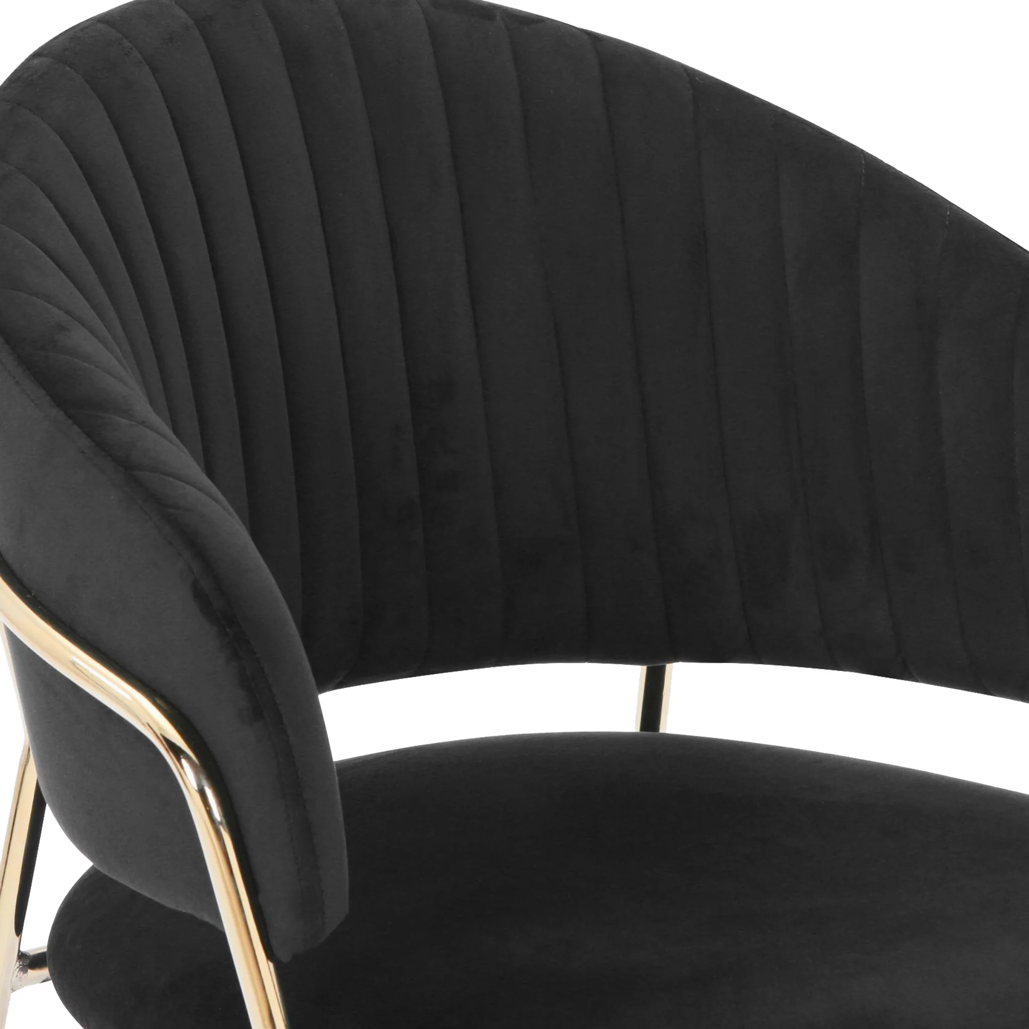 Elven Brushed Velvet Dining Chair - Image 3