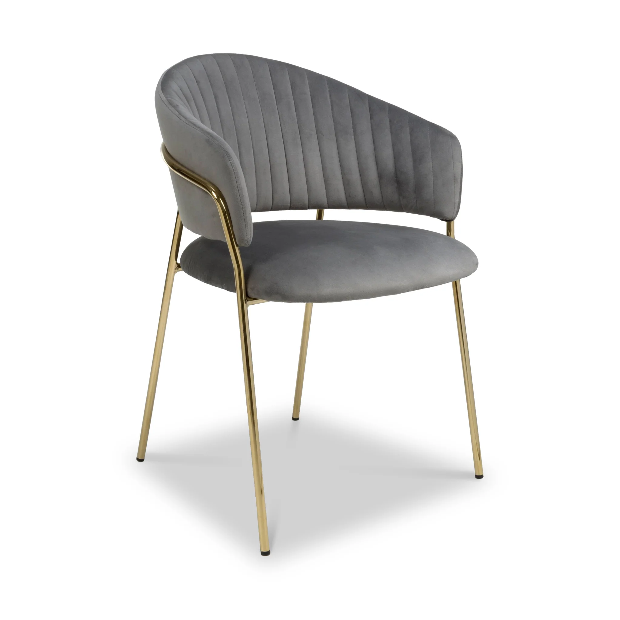 Elven Brushed Velvet Dining Chair - Image 7