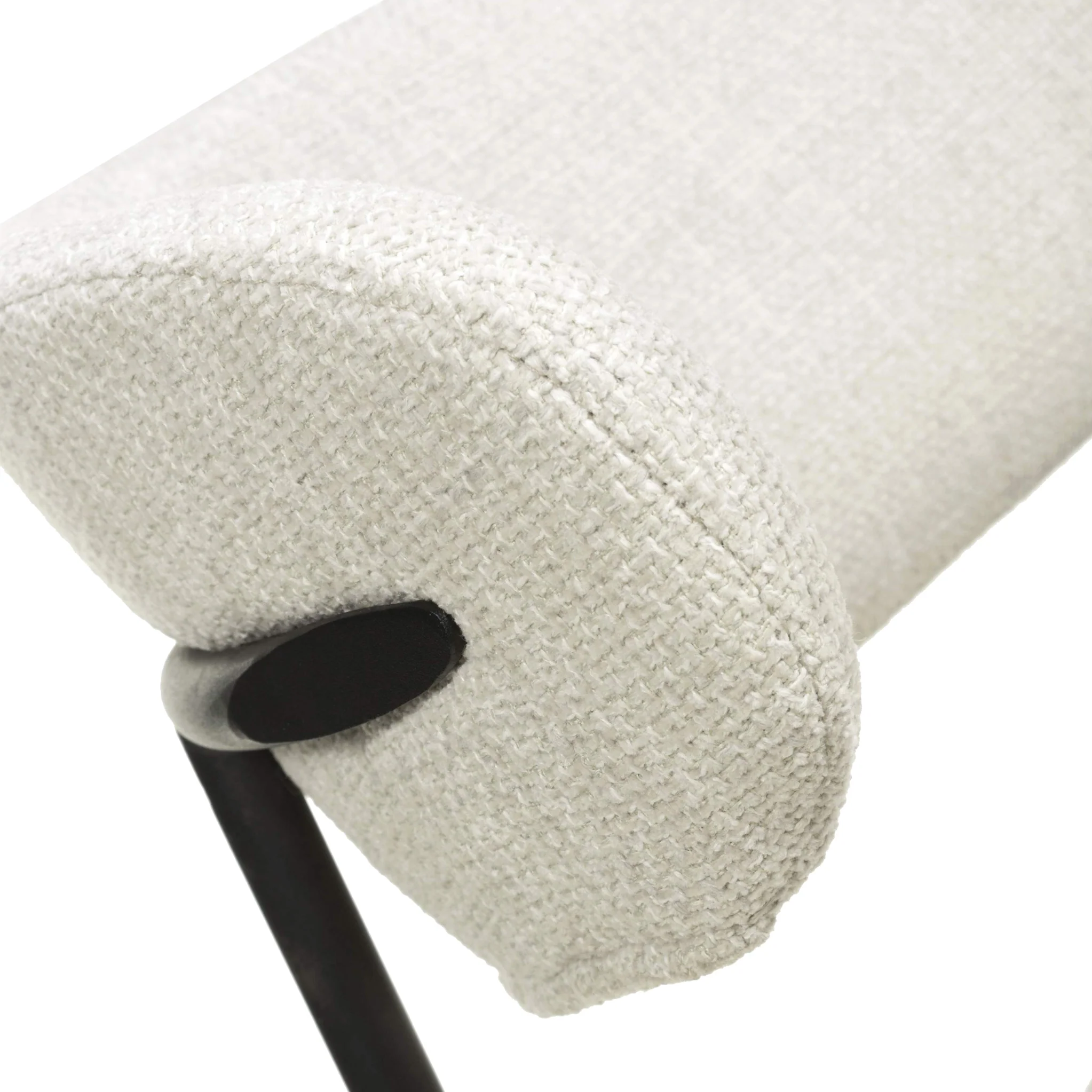 Elvina Faux Linen Dining Chair - Image 5
