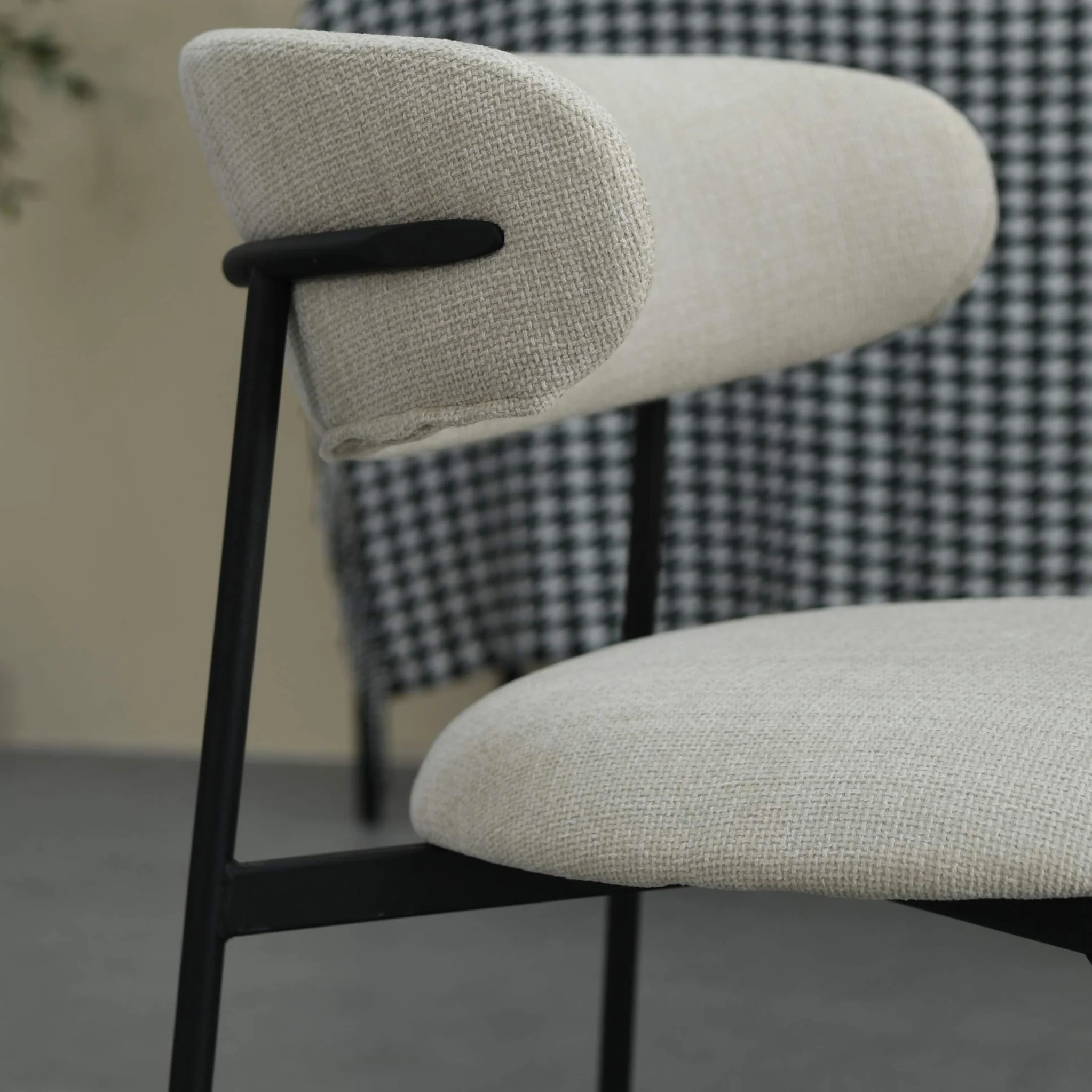 Elvina Faux Linen Dining Chair - Image 7