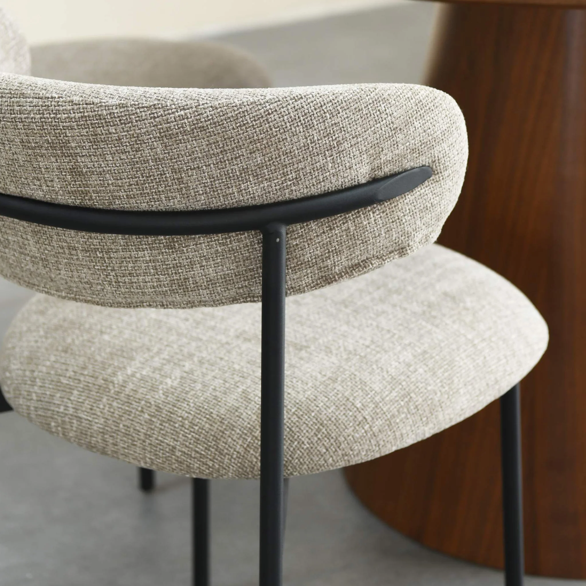 Elvina Tweed Dining Chair - Image 10