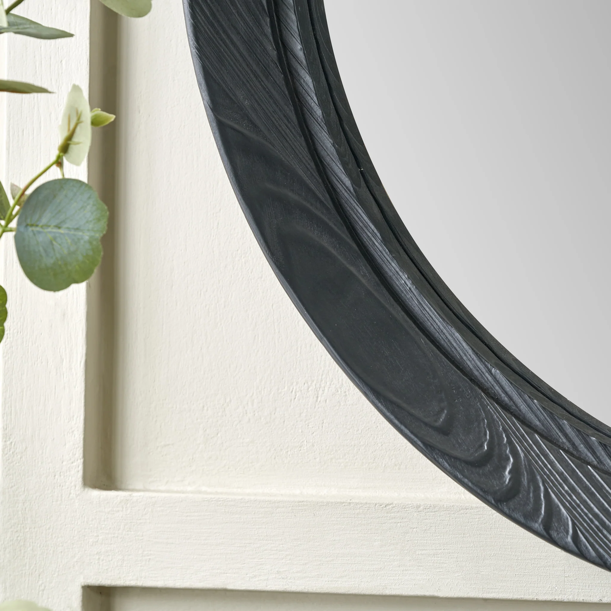 Elwood Black Fir Effect Wall Mirror - Image 5
