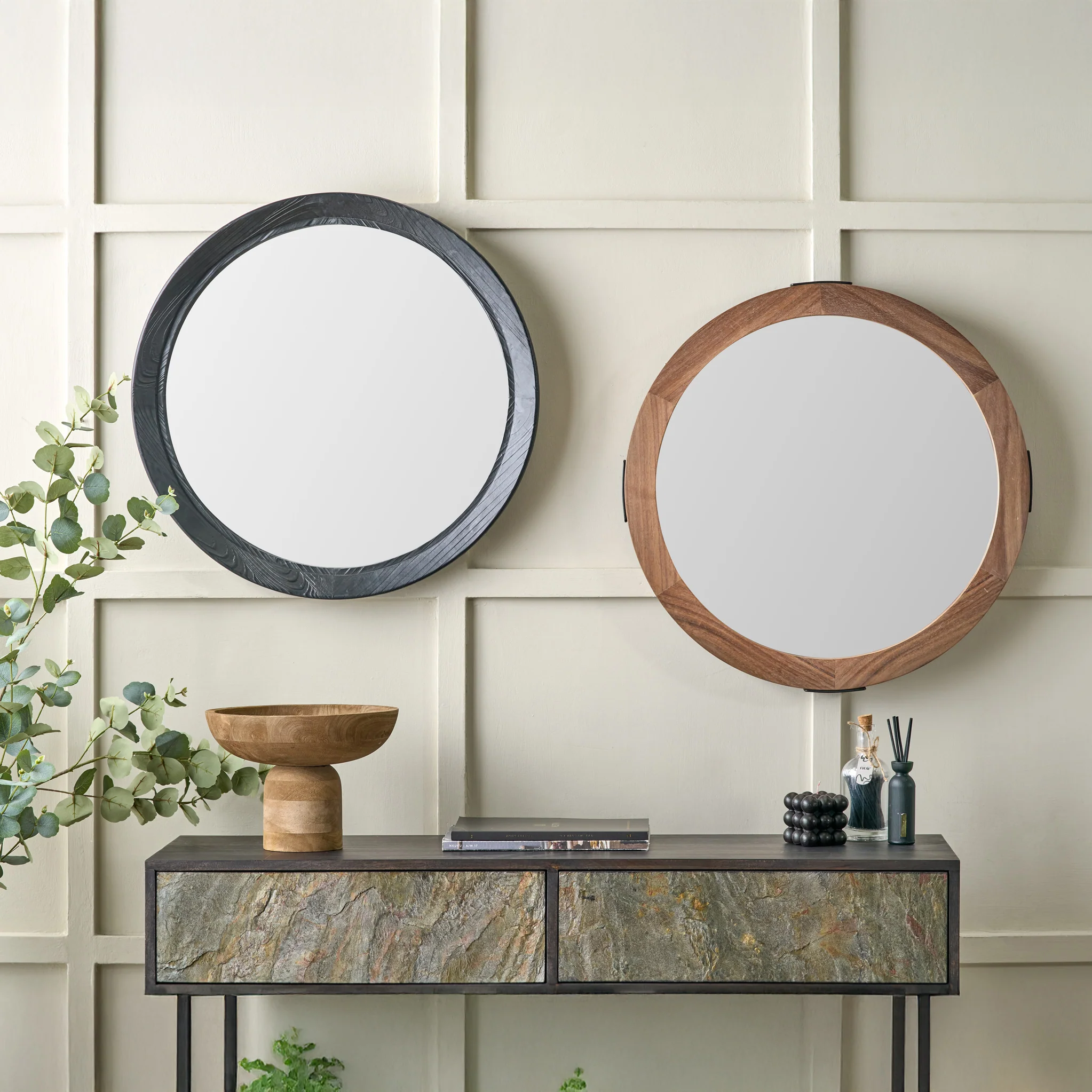 Elwood Black Fir Effect Wall Mirror - Image 6