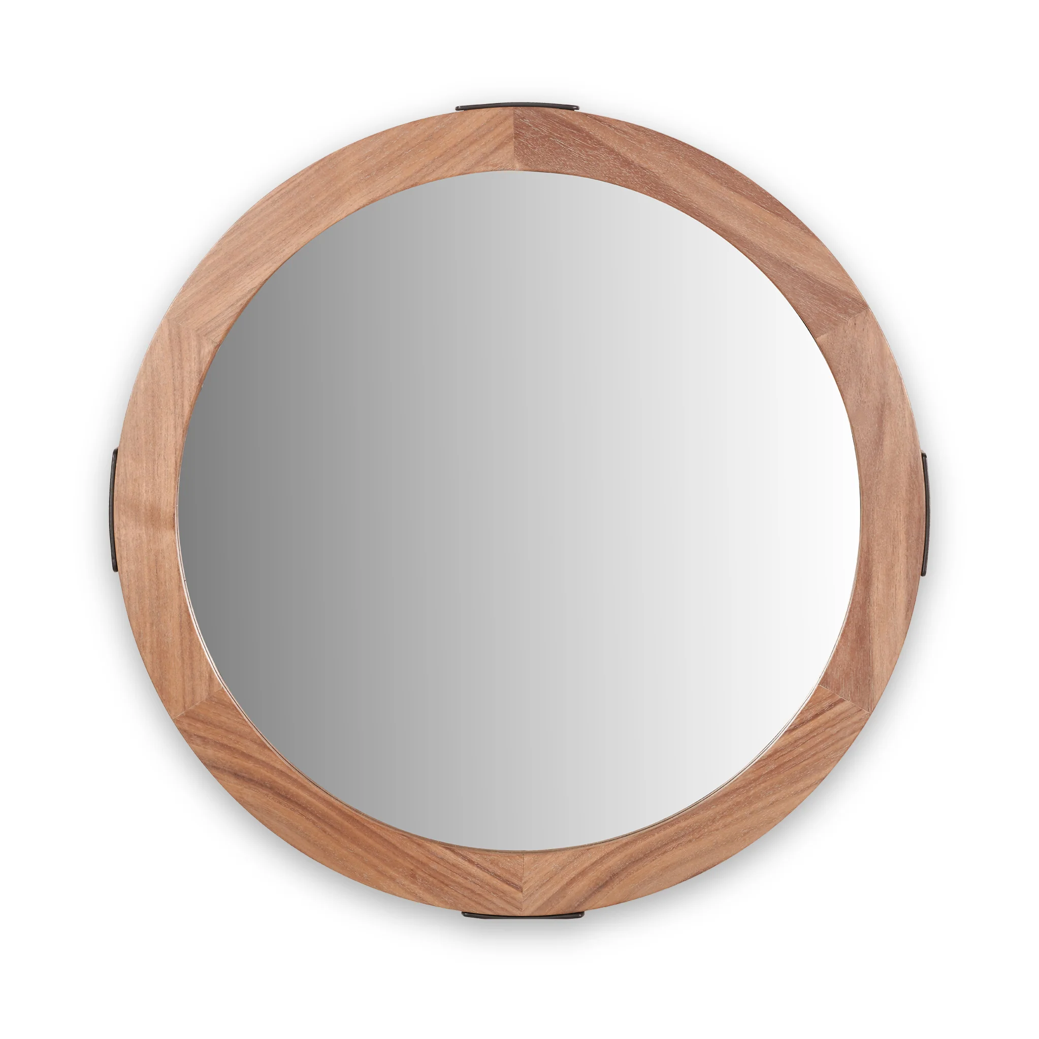 Elwood Walnut Wood Effect Wall Mirror - Image 3