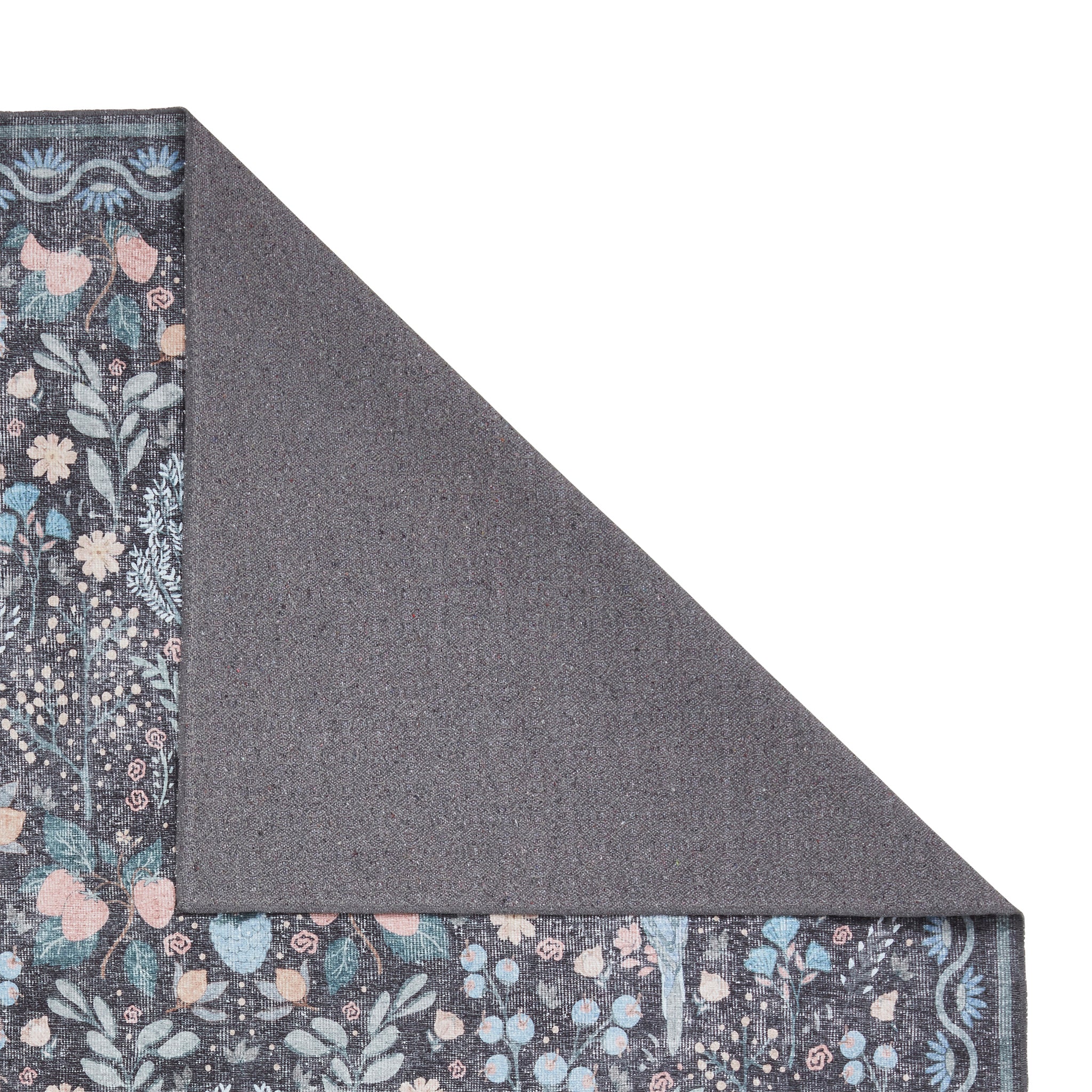 Emmie Washable Classic Floral Print Rug - Image 13