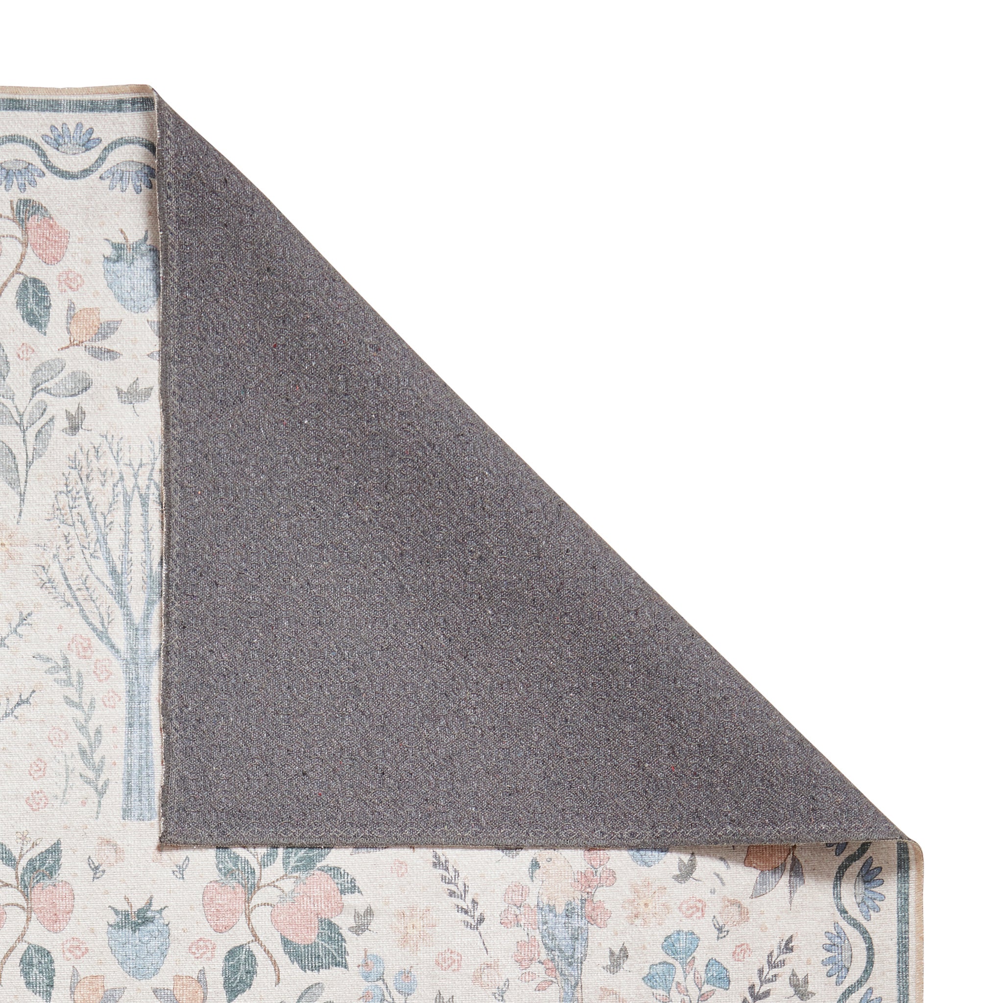 Emmie Washable Classic Floral Print Rug - Image 4