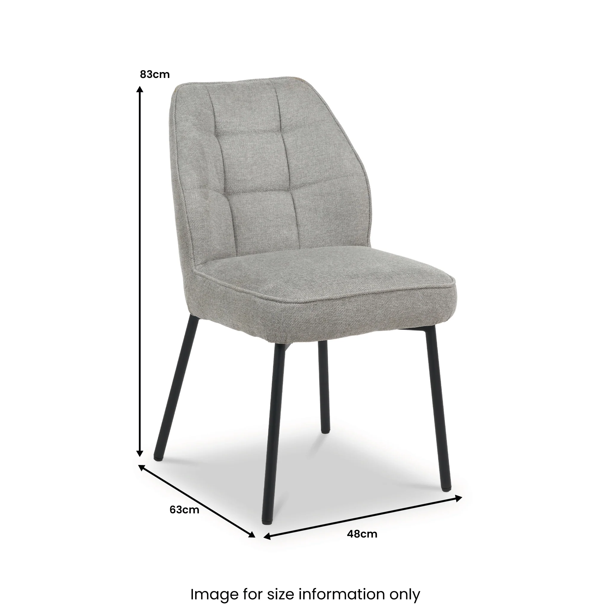 Enya Quilted Back Dining Chair - Image 10