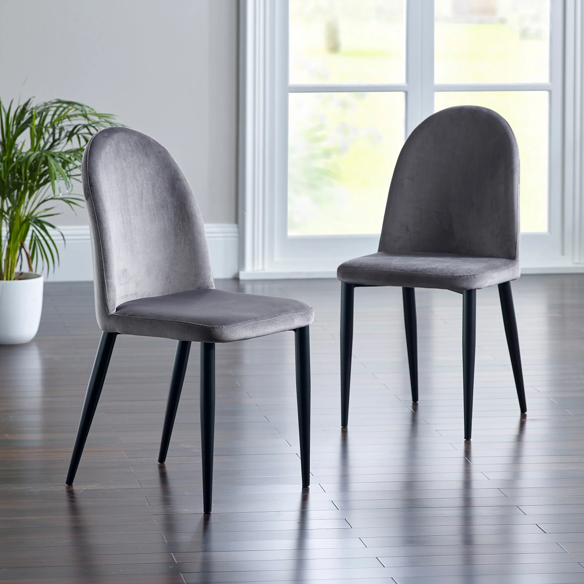 Erika Velvet Dining Chair - Image 2