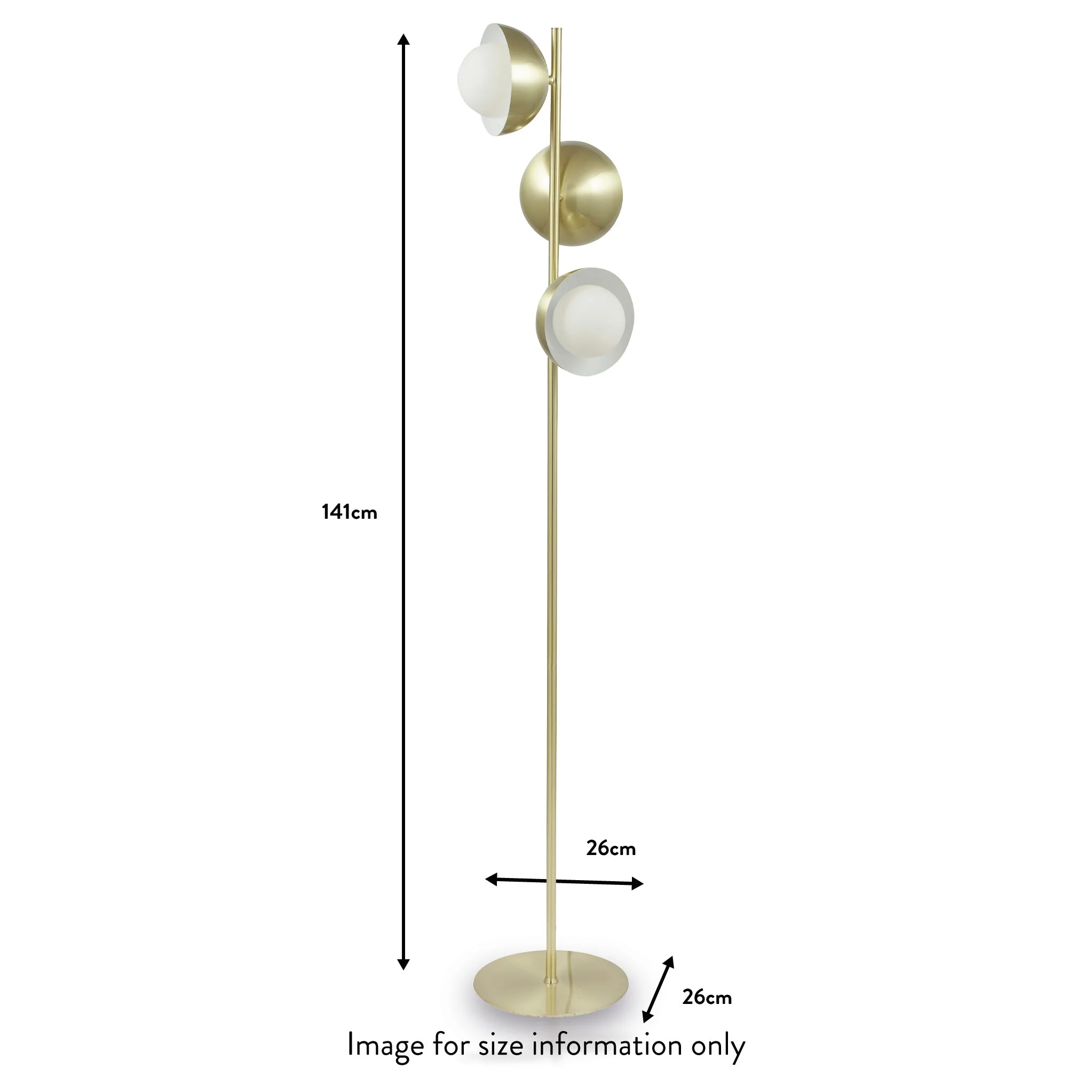 Estelle Brushed Dome Floor Lamp - Image 11